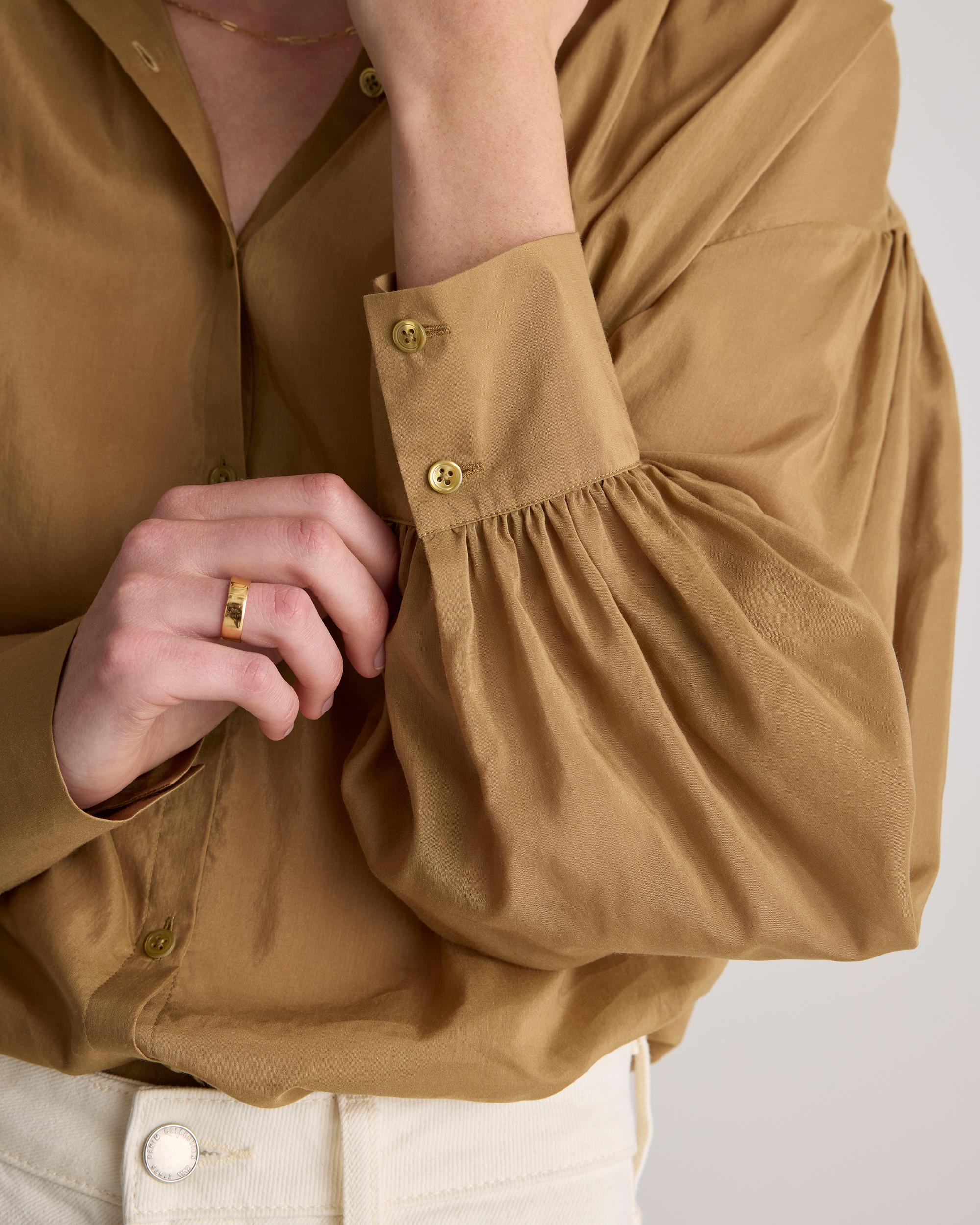 Quince | Women's Cotton-Silk Voile Blouson Blouse Product Image