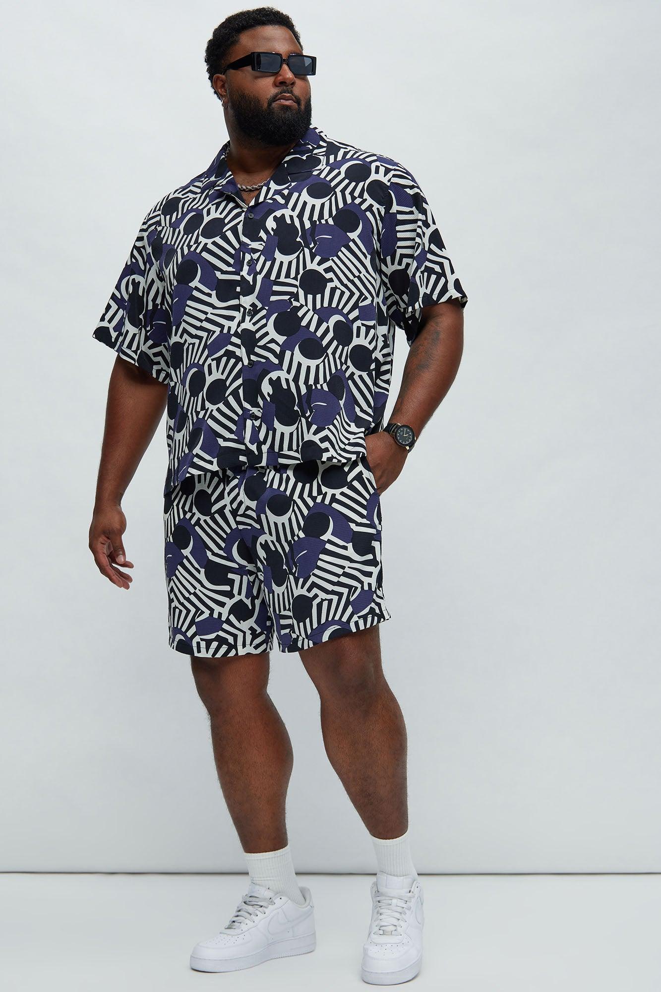 Abstract Zebra Shirt - Black/combo Product Image