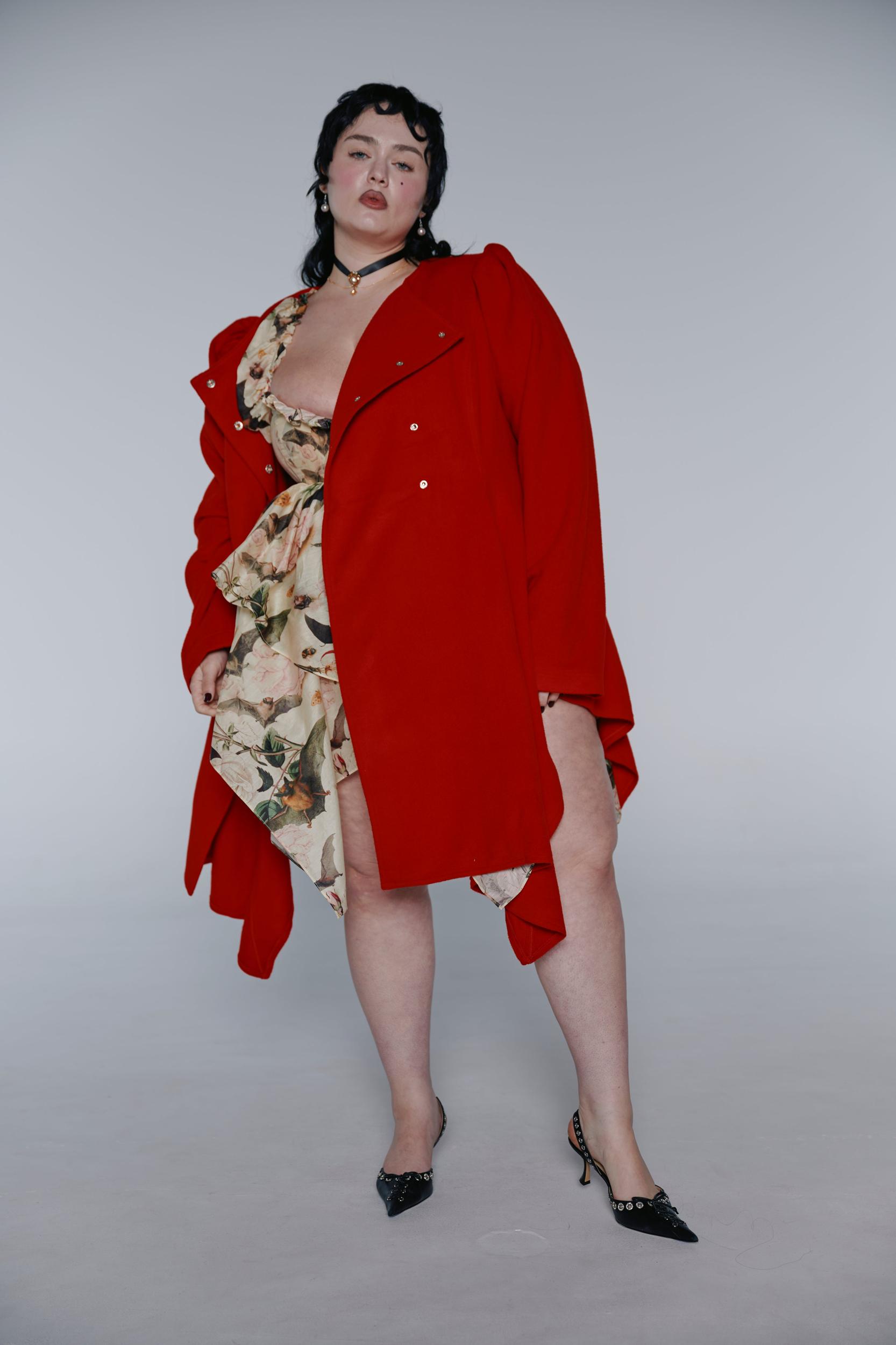 The Revolt Red Romantic Coat Product Image