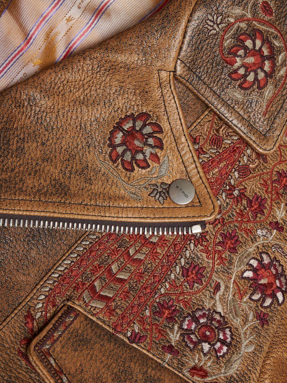 leather biker jacket Product Image