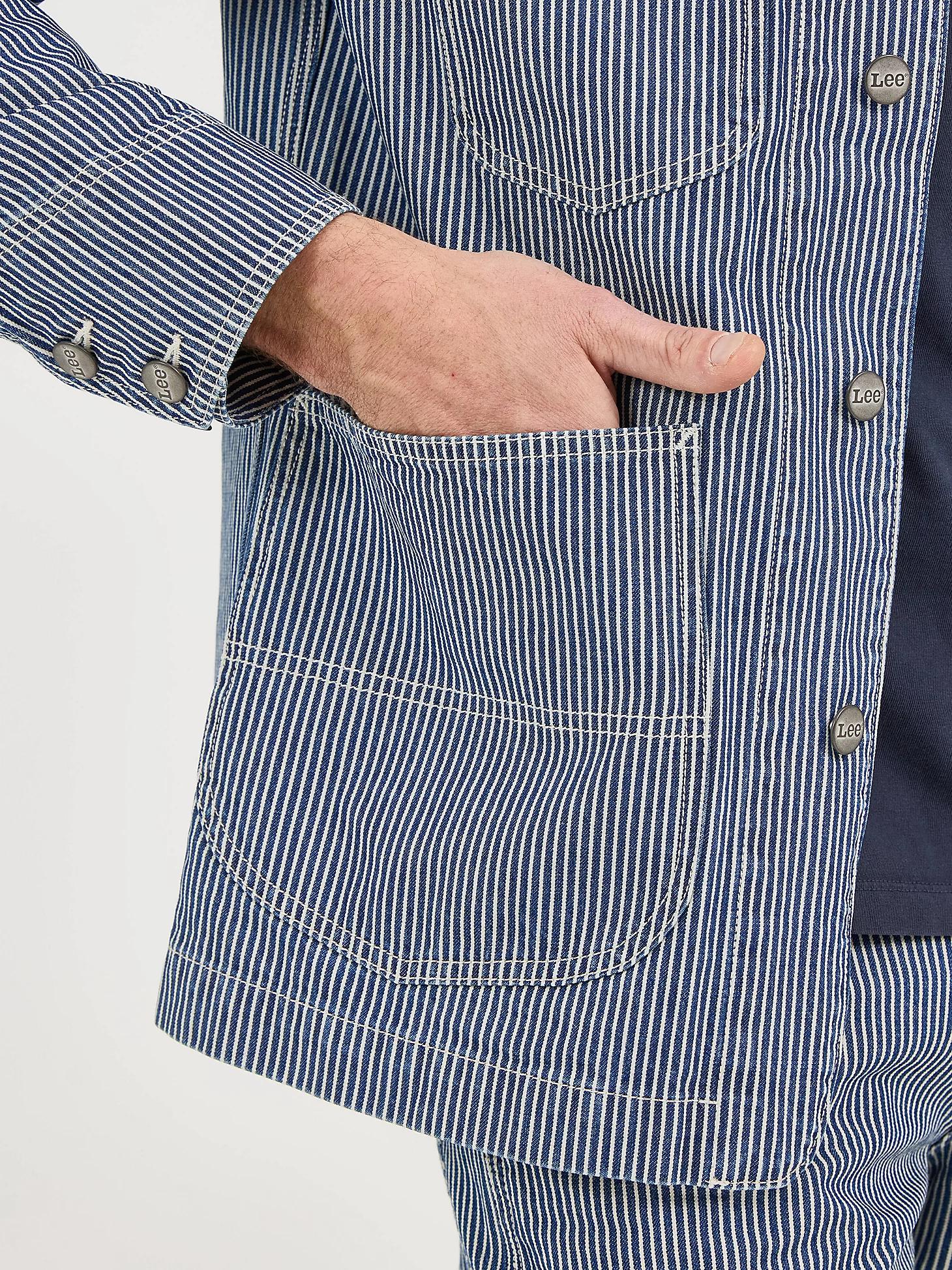Men's Railroad Stripe Workwear Chore Coat | Men's Jackets & Outerwear | Lee® Product Image