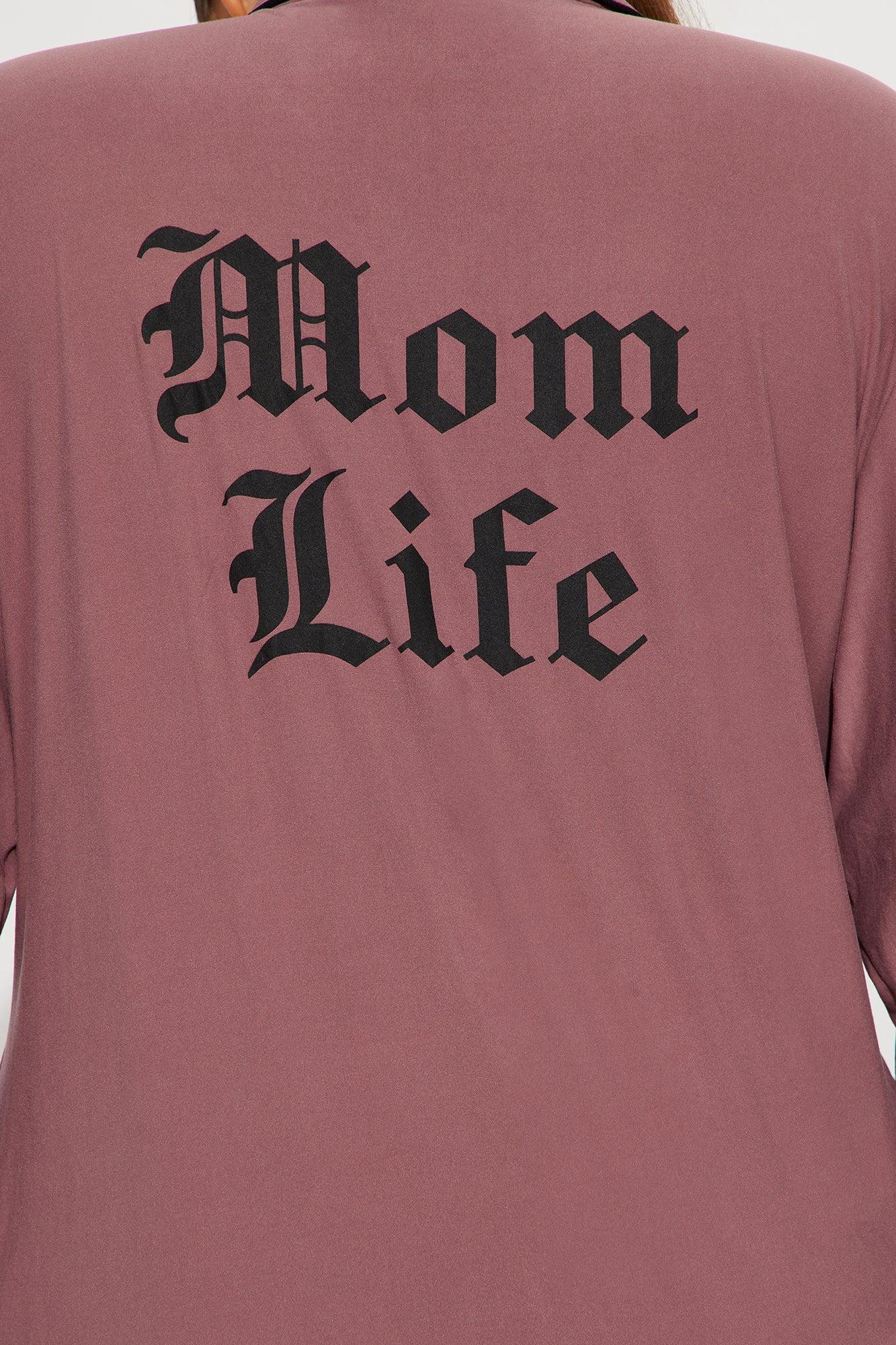 Mom Life PJ Pant Set - Mauve Product Image