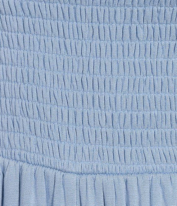 Moa Moa Square Neck Cap Sleeve Smocked A-Line Romper Product Image