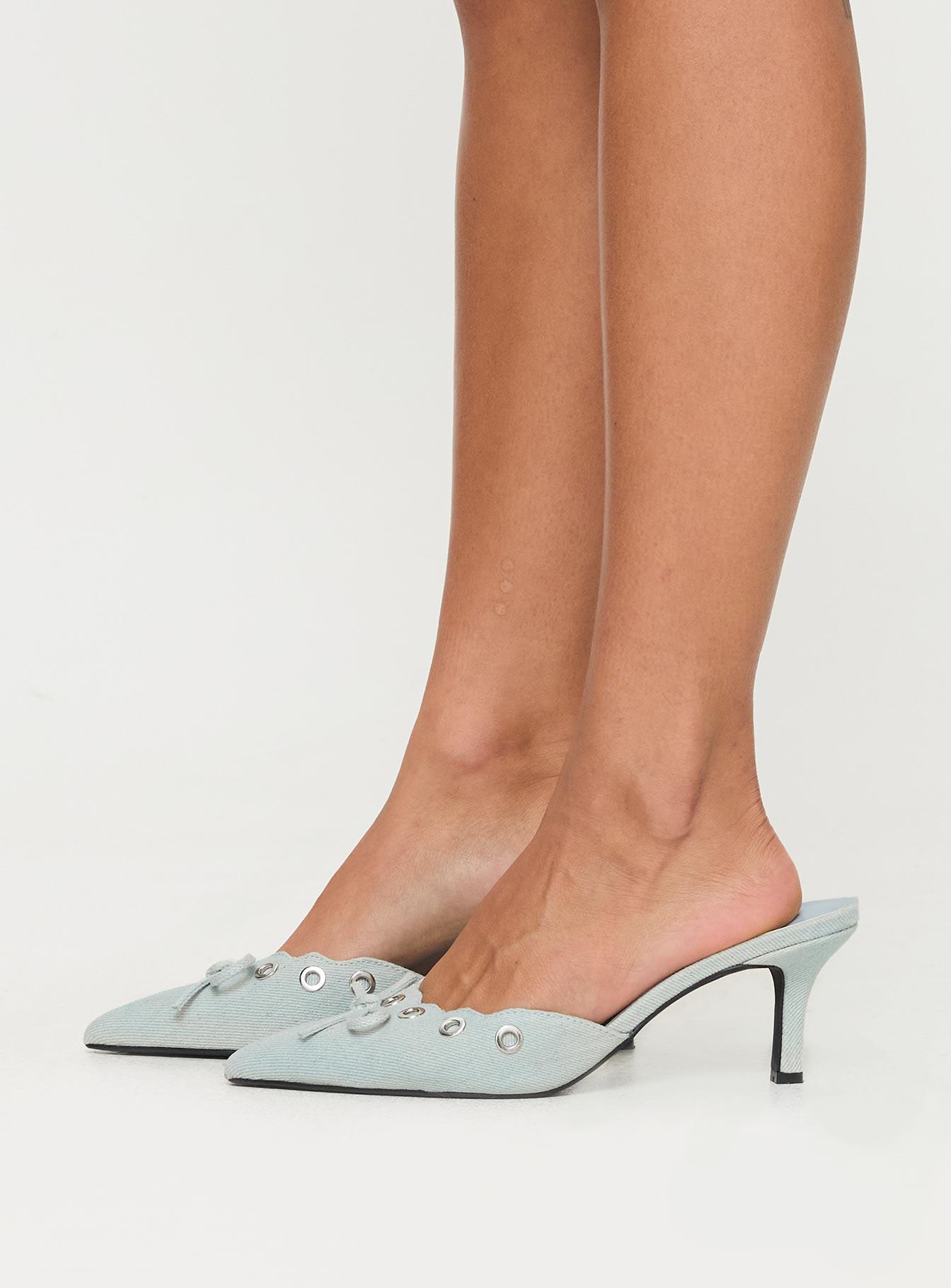 Therapy Justice Heels Denim Product Image