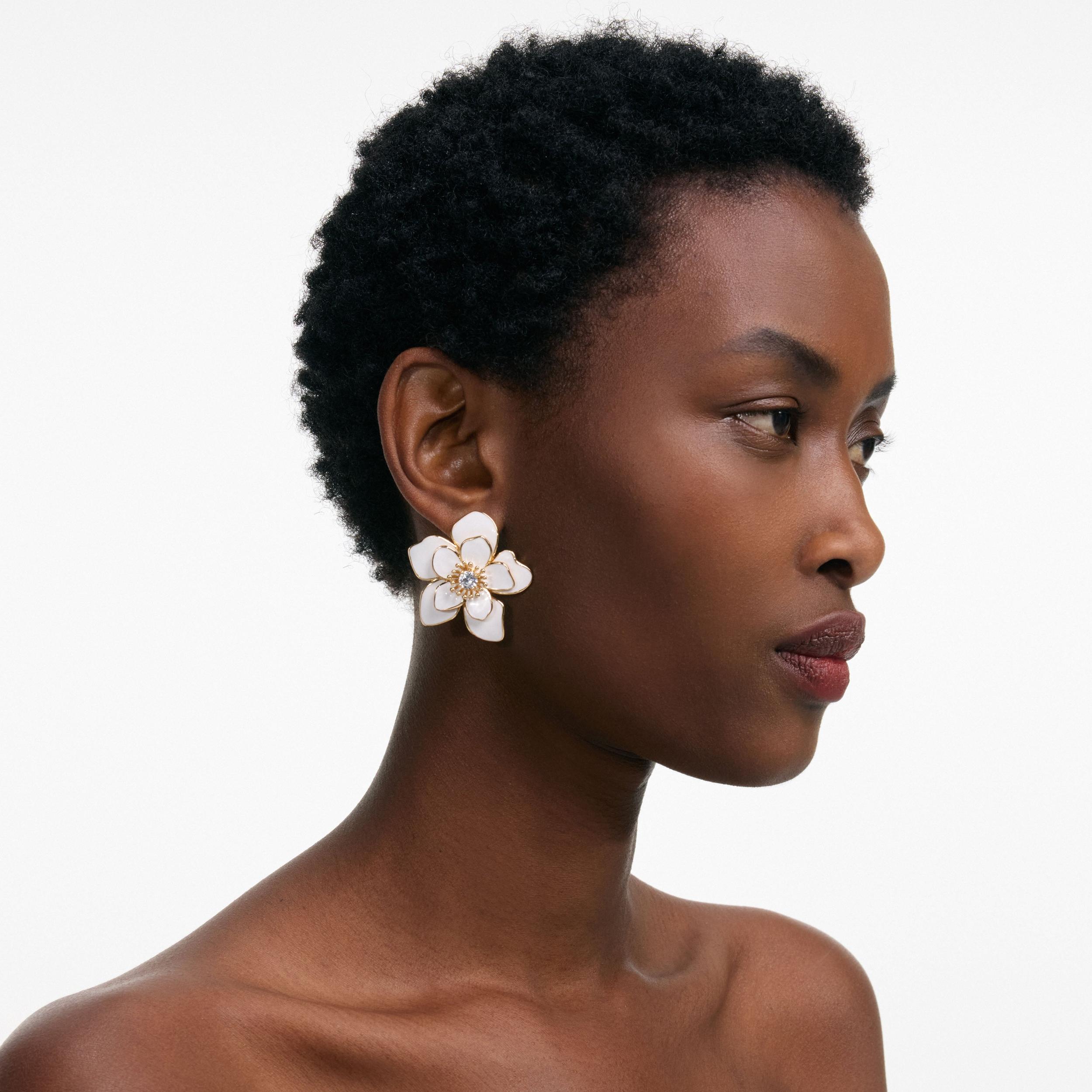 Enamel Flower Earrings Product Image