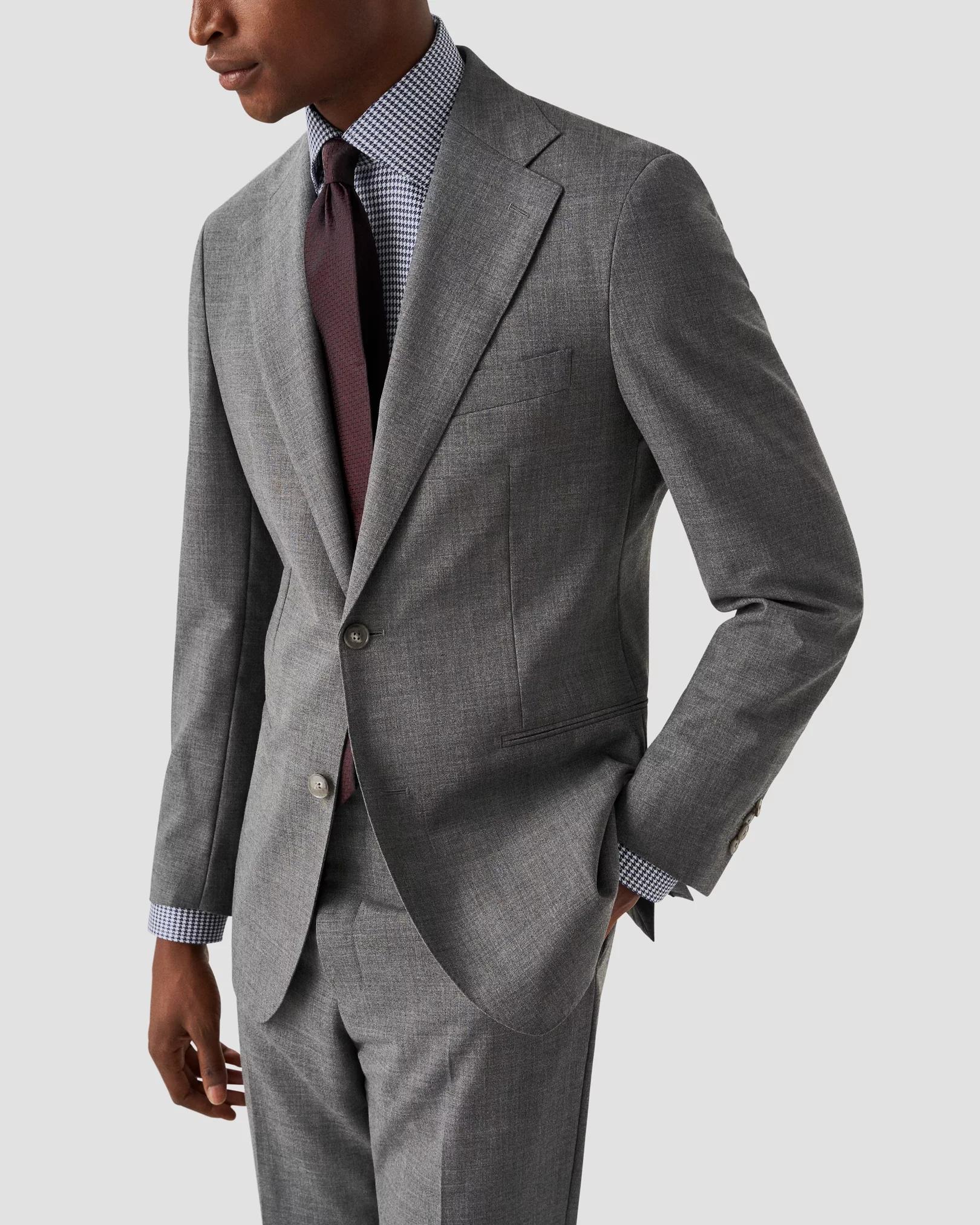 Eton Houndstooth Print Signature Twill Shirt Product Image