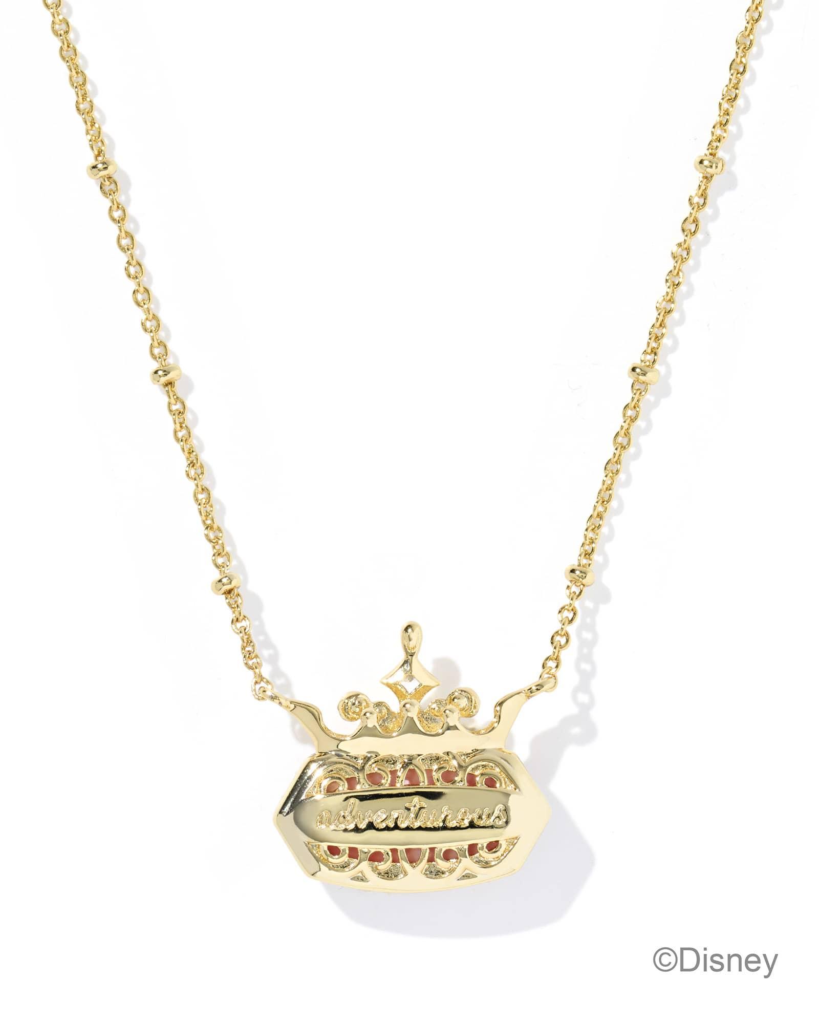 Disney | Kendra Scott Elisa Princess Gold Short Pendant Necklace Product Image