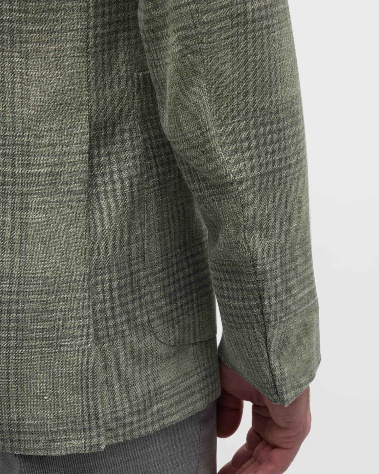 Men's Plaid Linen-Blend Sport Coat Product Image