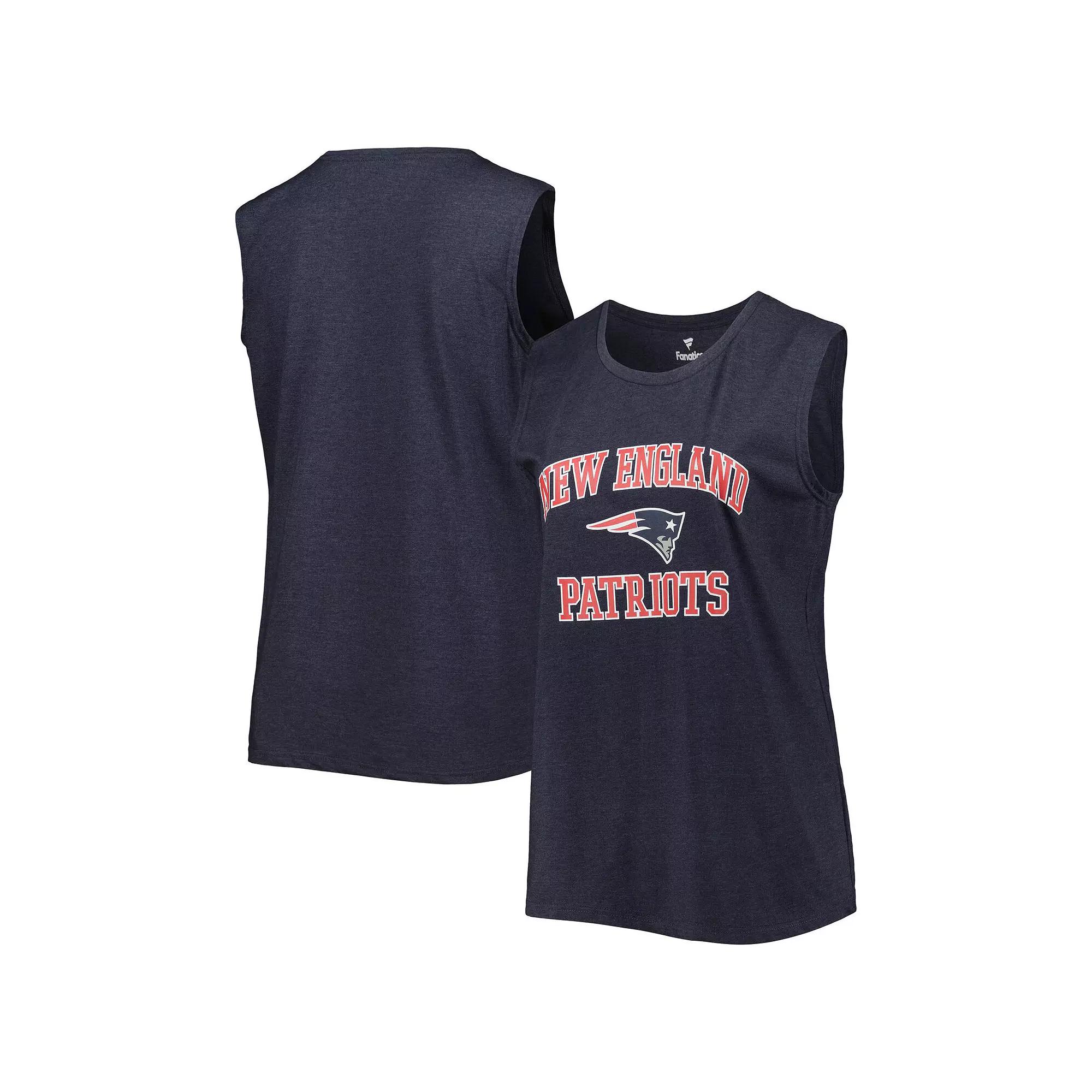Women's Fanatics Branded Heather Navy New England Patriots Plus  Product Image