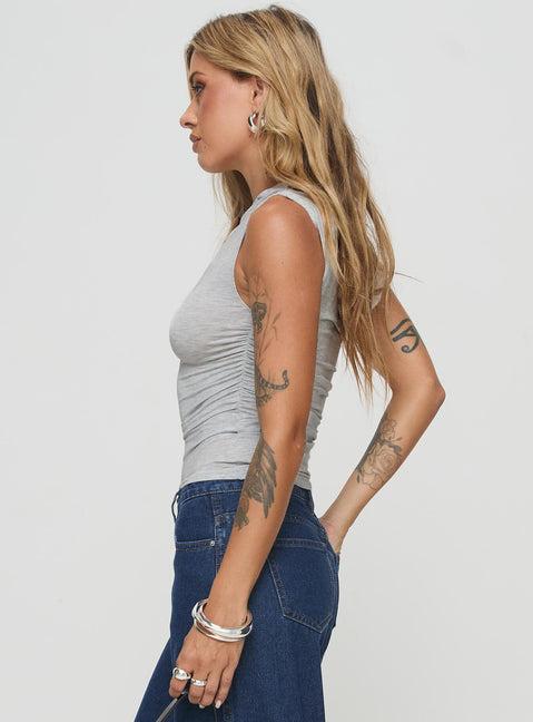 Beller Top Marle Grey Product Image