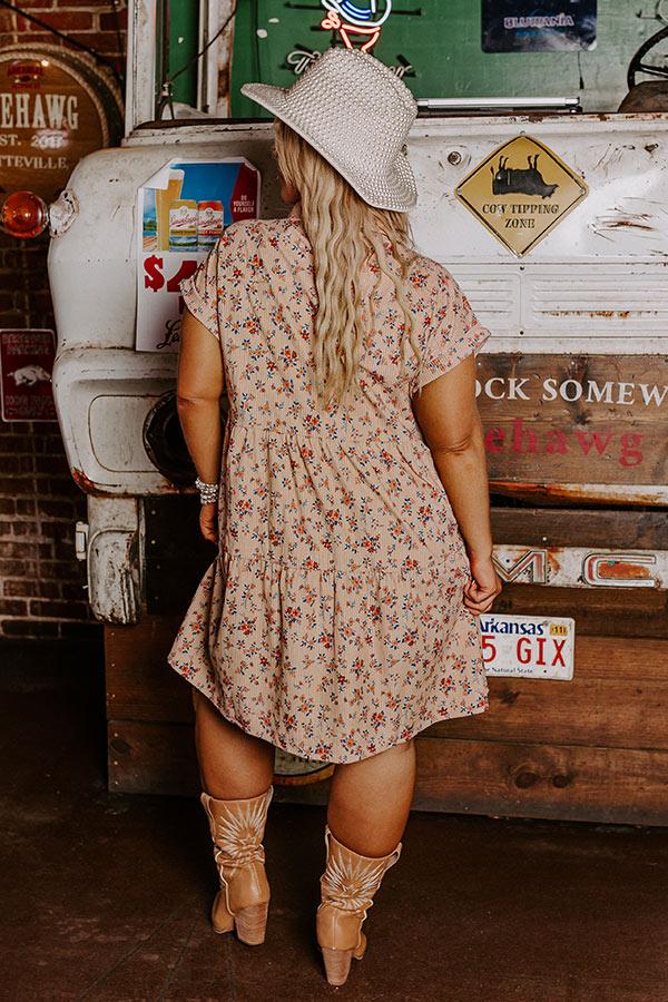 Feeling At Peace Corduroy Dress Curves Product Image