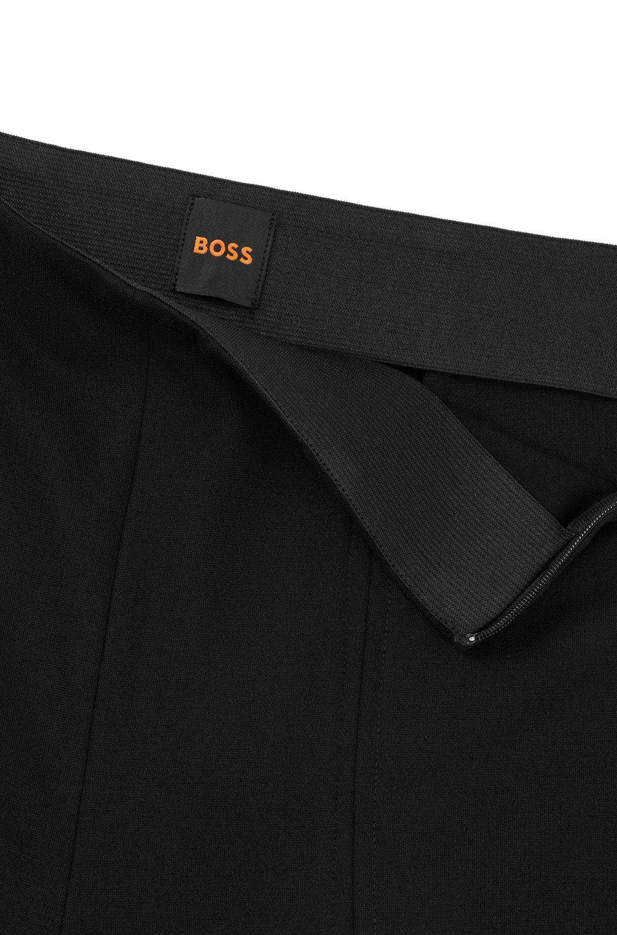 Formal trousers in stretch fabric with slit hems Product Image