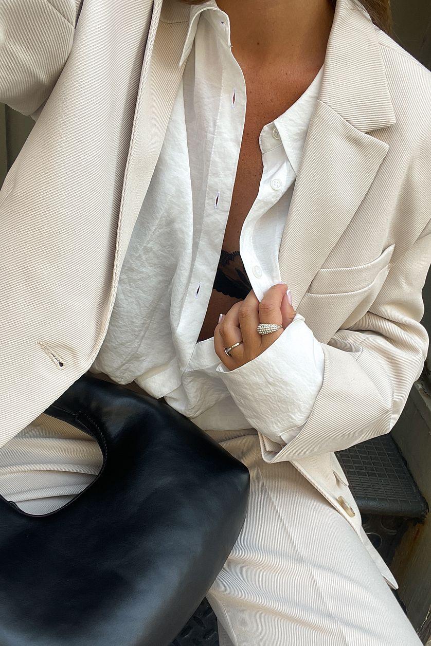 Oversized Twill Blazer Product Image