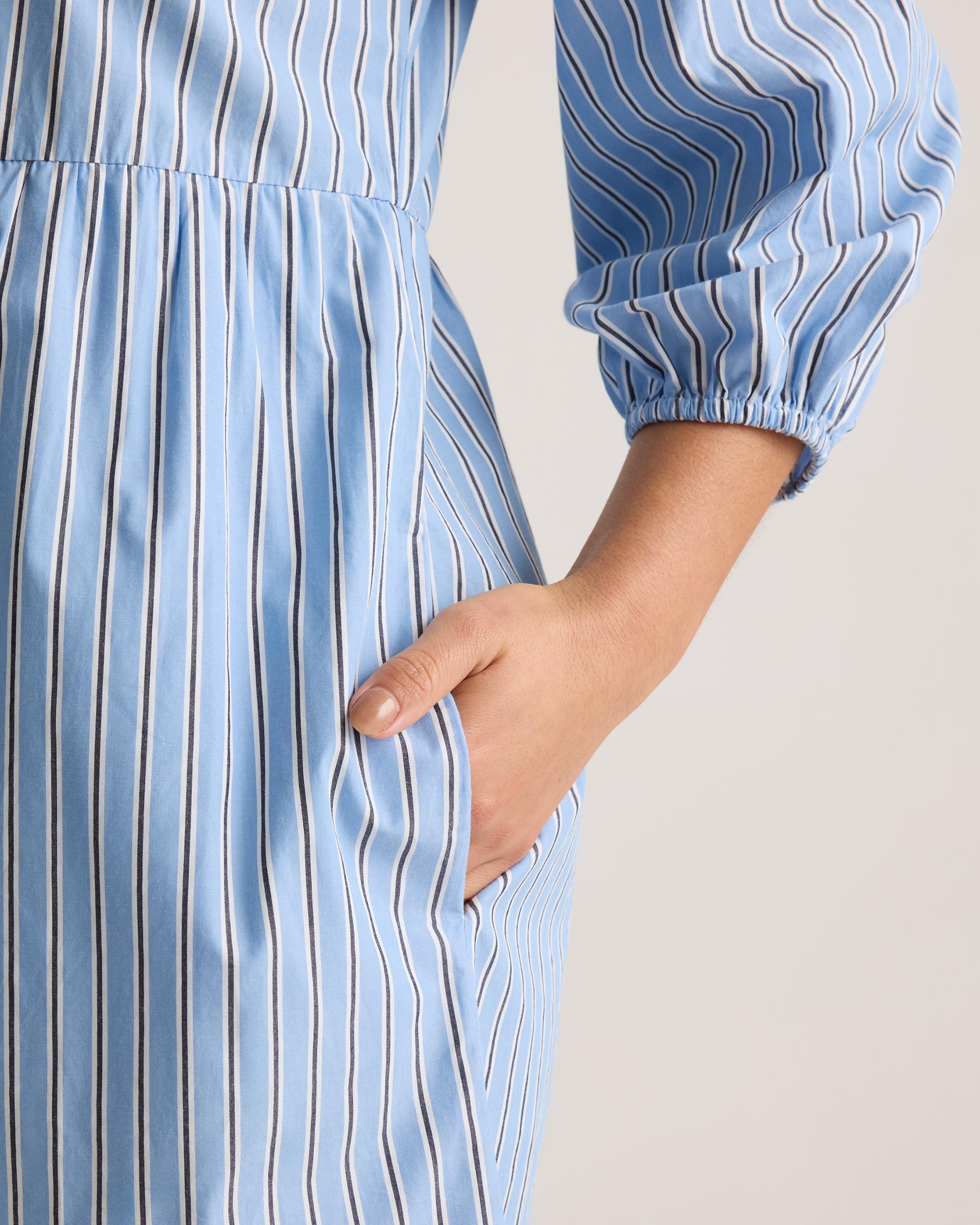 Quince | Women's Poplin Midi Tunic Dress Organic Cotton Product Image