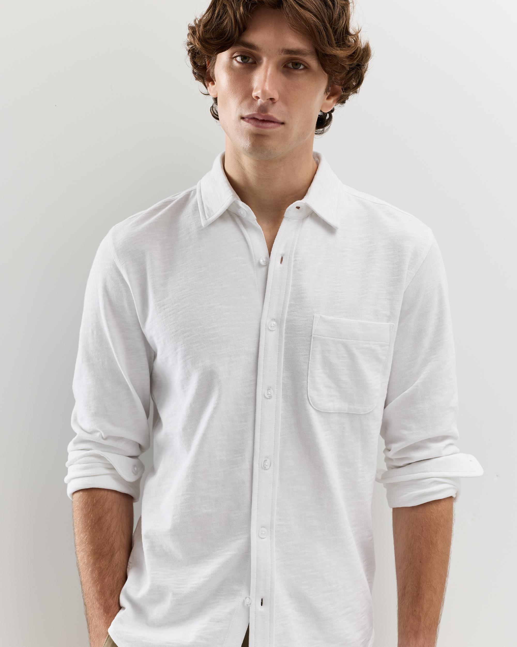 Quince | Men's Slub Long Sleeve Button Up Shirt Size XL, Organic Cotton Product Image