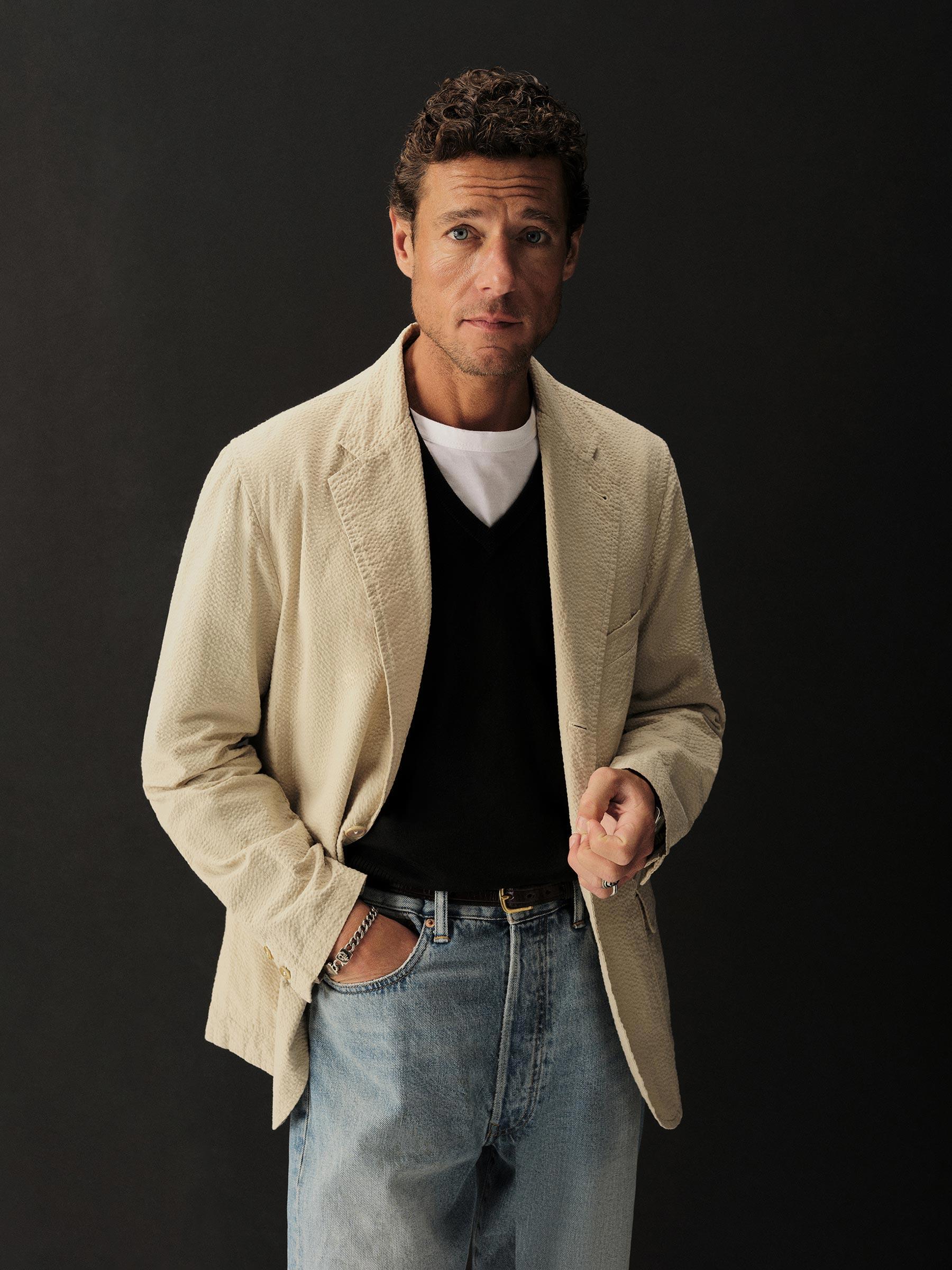 Natural Lightweight Seersucker Carry-On Jacket Product Image