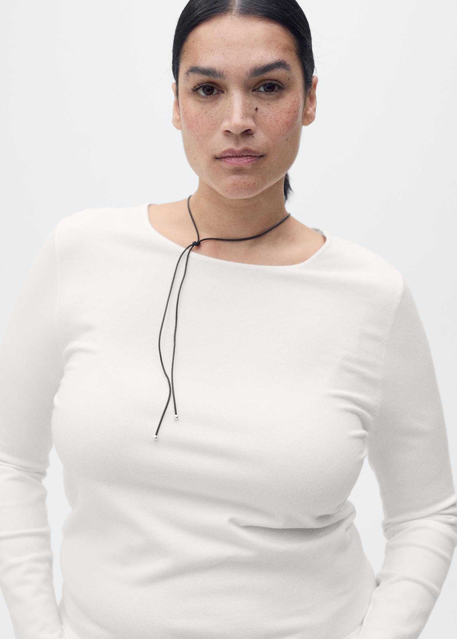 Fine-knit fitted sweater - Women | MANGO USA Product Image