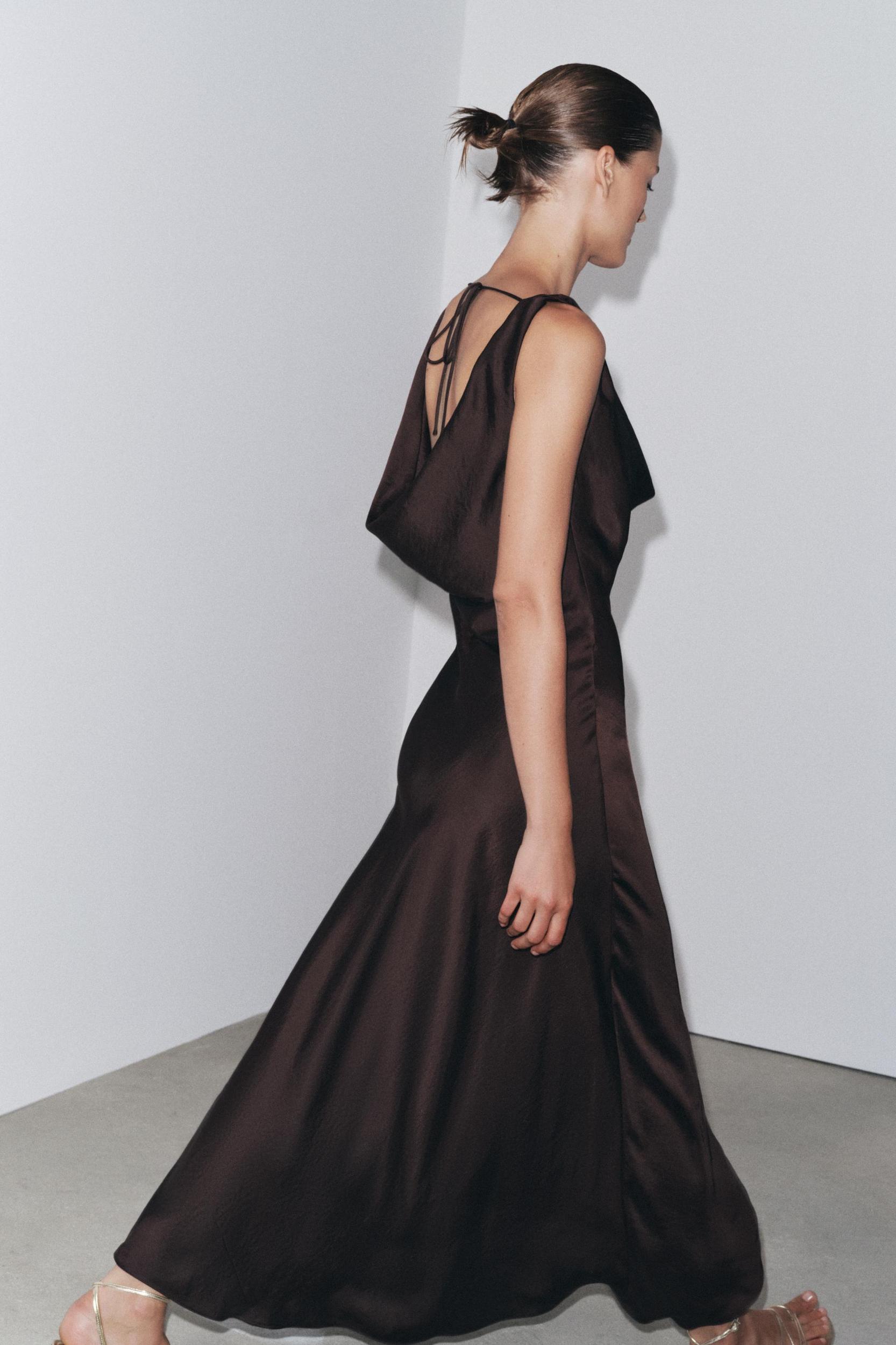 ZW COLLECTION SATIN LONG DRESS Product Image