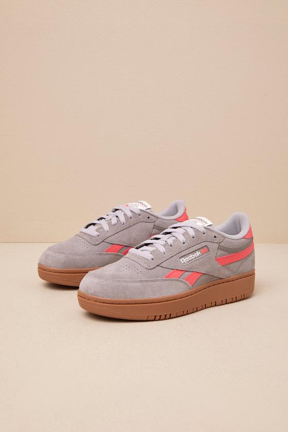 Club C Double Revenge Gritty Grey Suede Leather Sneakers Product Image