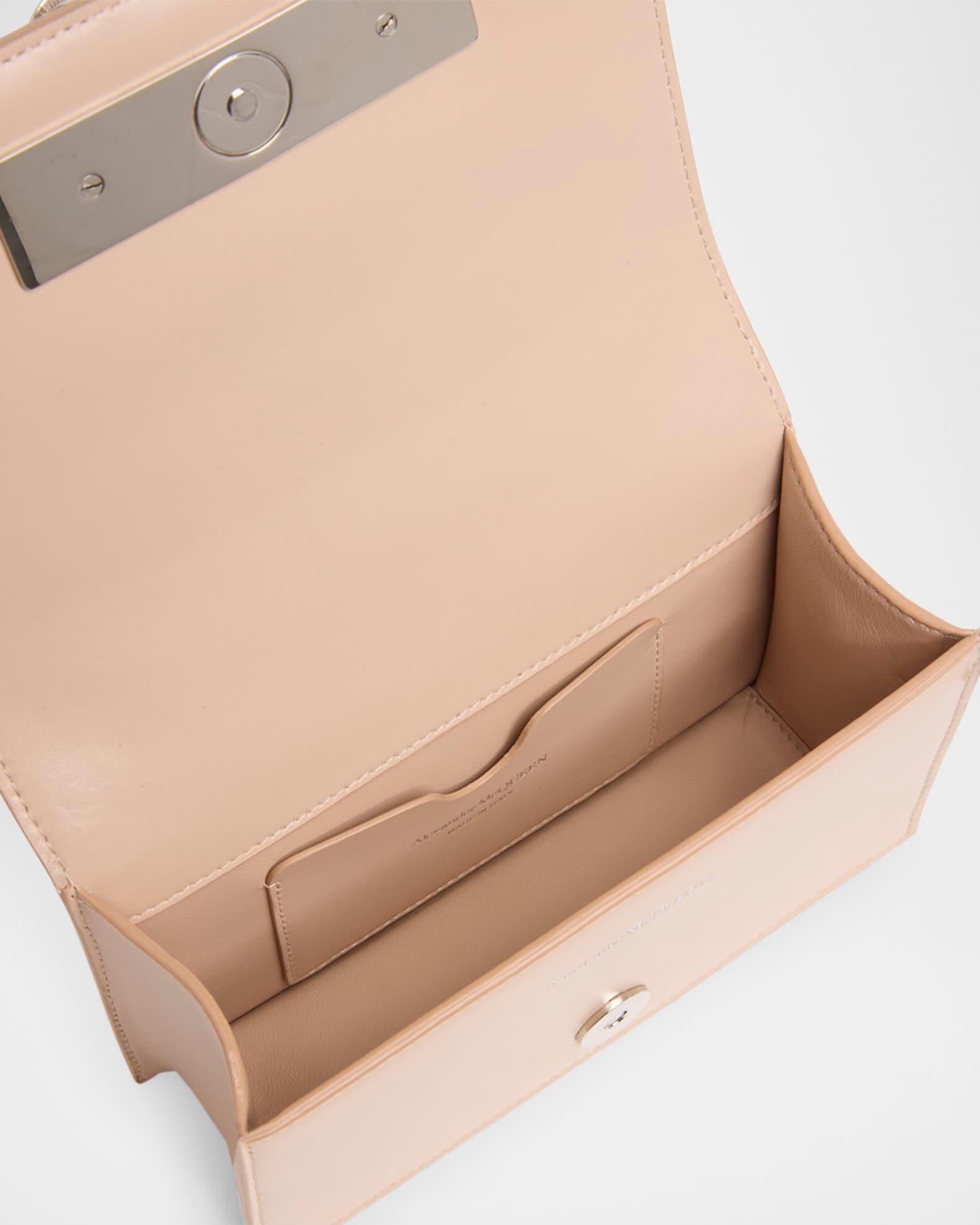 Skull Four Ring Embellished Leather Clutch Bag Product Image