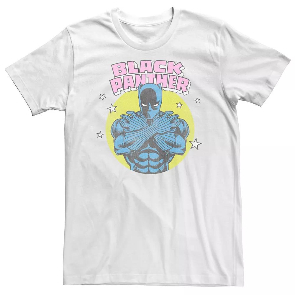 Big & Tall Black Panther Vintage Comic Badge Tee, Men's,  Product Image
