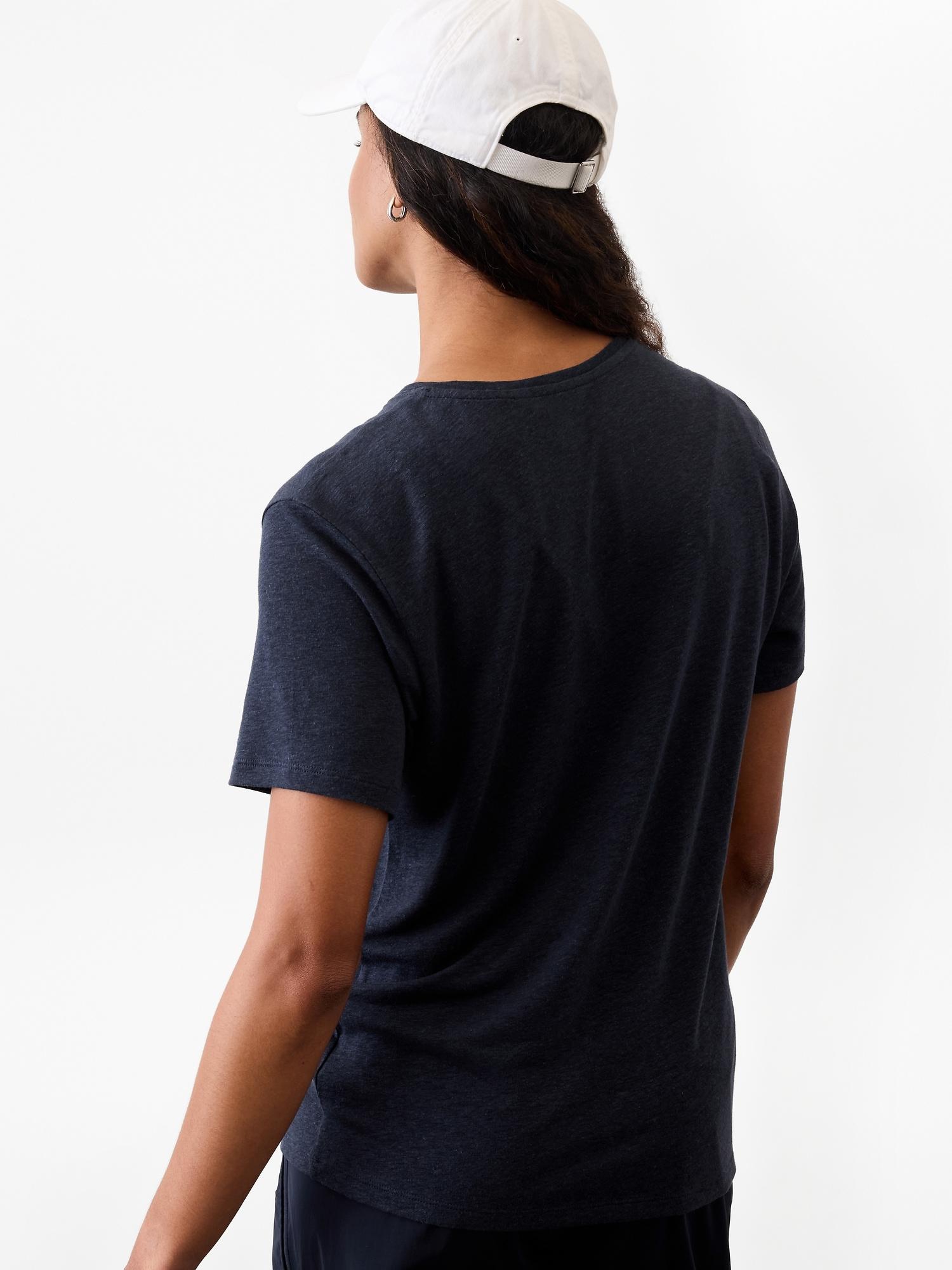 Getaway Linen Blend Tee Product Image