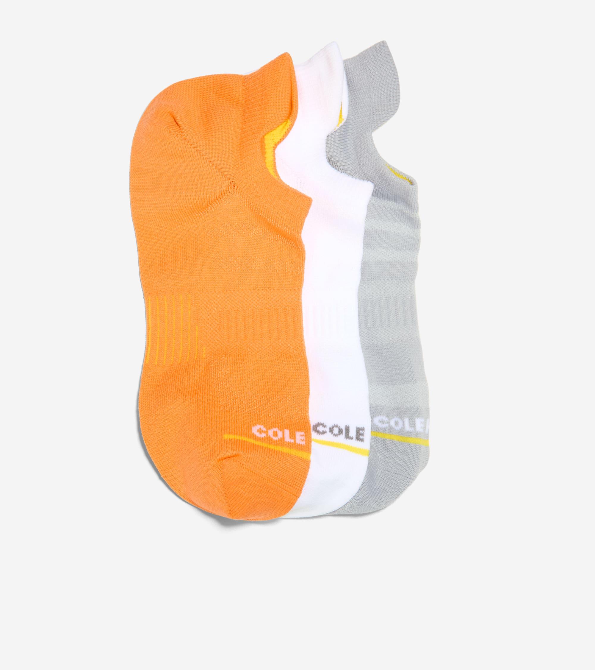 Men's 3 Pair ZERØGRAND Liner Socks in White | Cole Haan Product Image