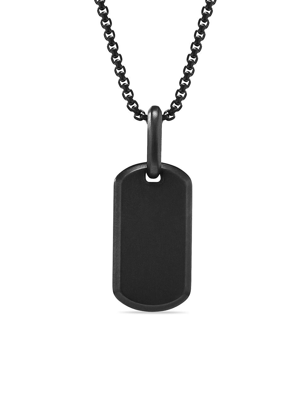 Mens Chevron Tag in Titanium, 21mm Product Image