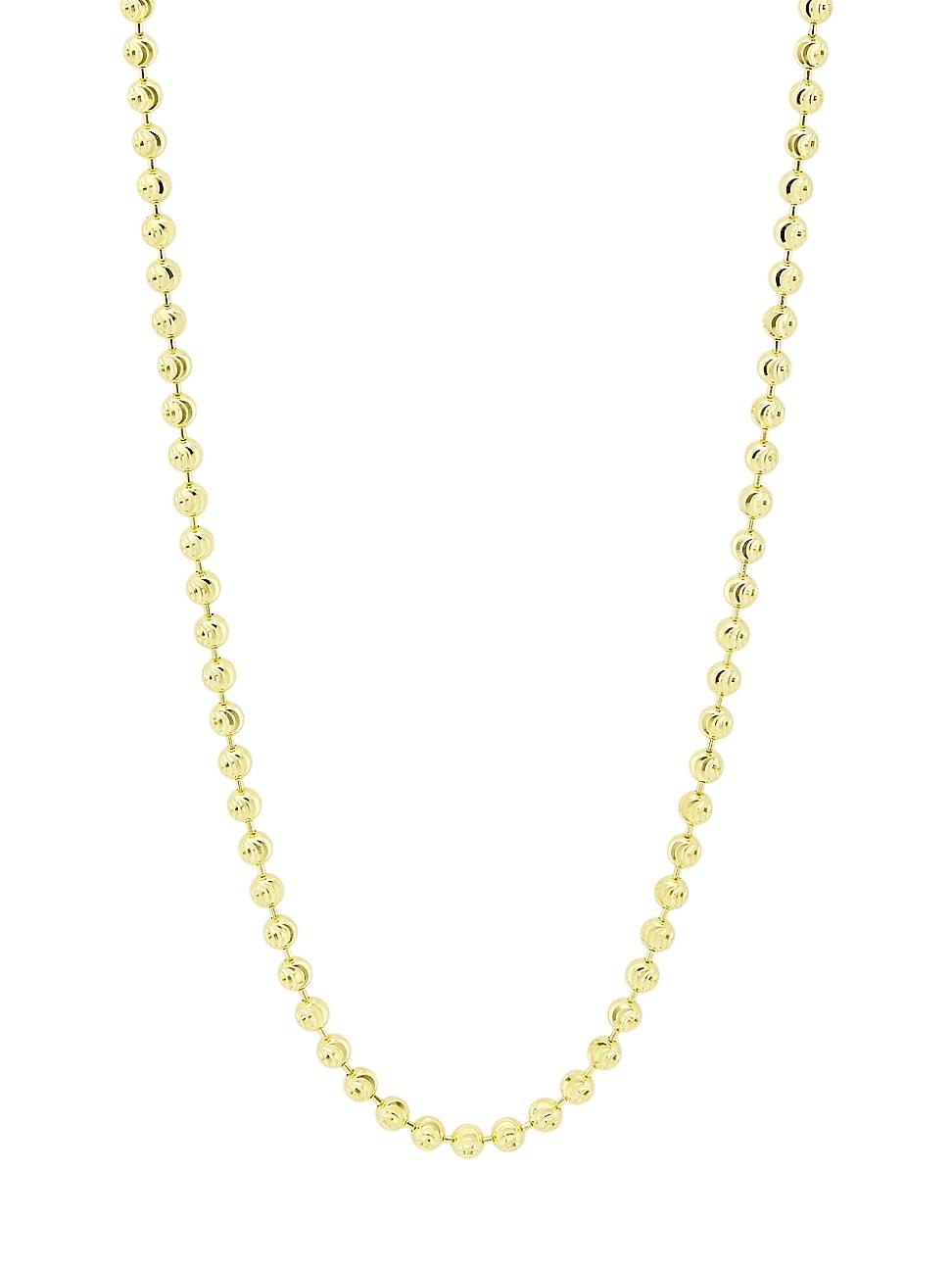 Womens 14K Yellow Gold Moon Chain Necklace Product Image