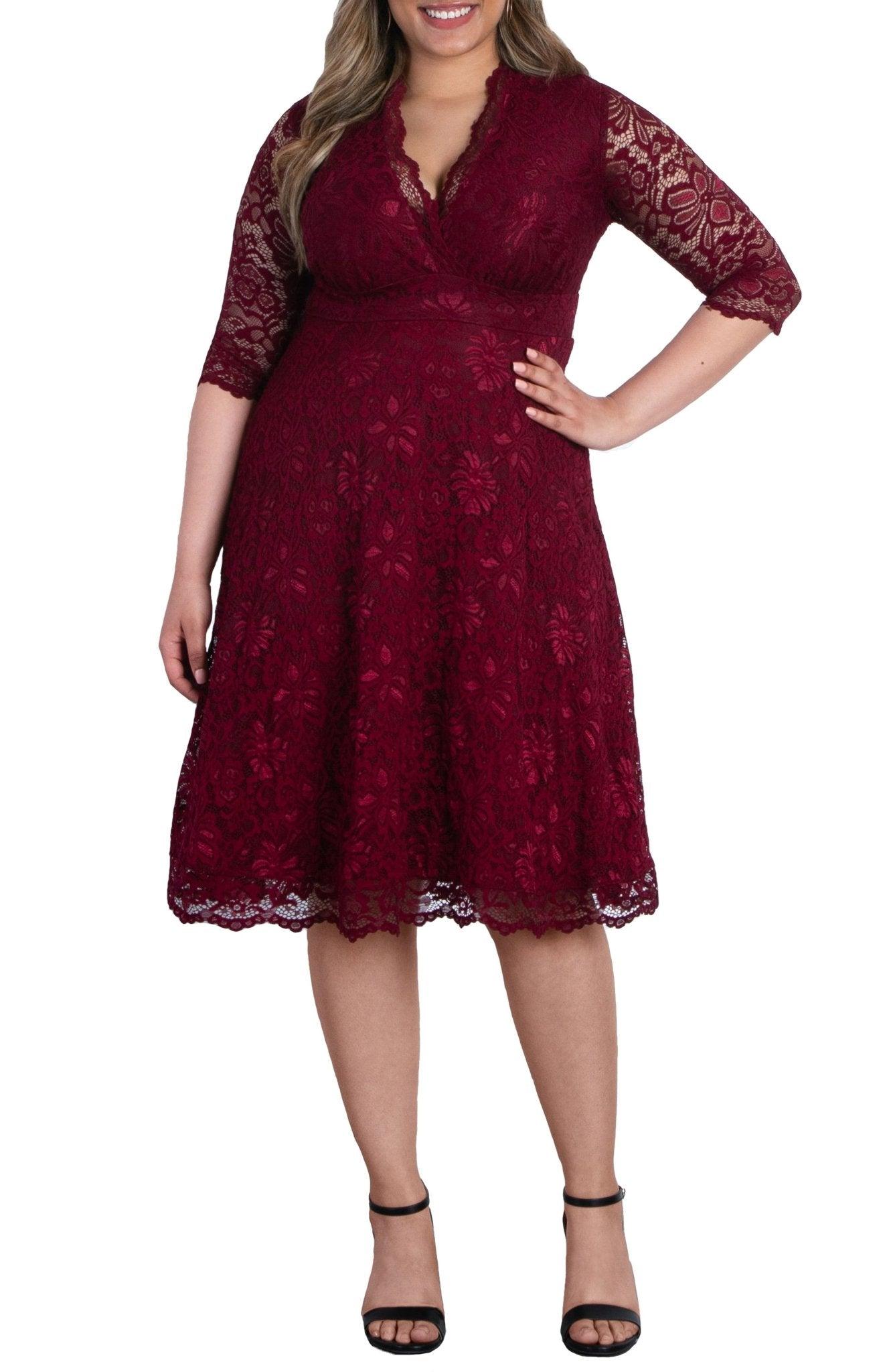 Mademoiselle Lace Cocktail Dress - Plus Product Image