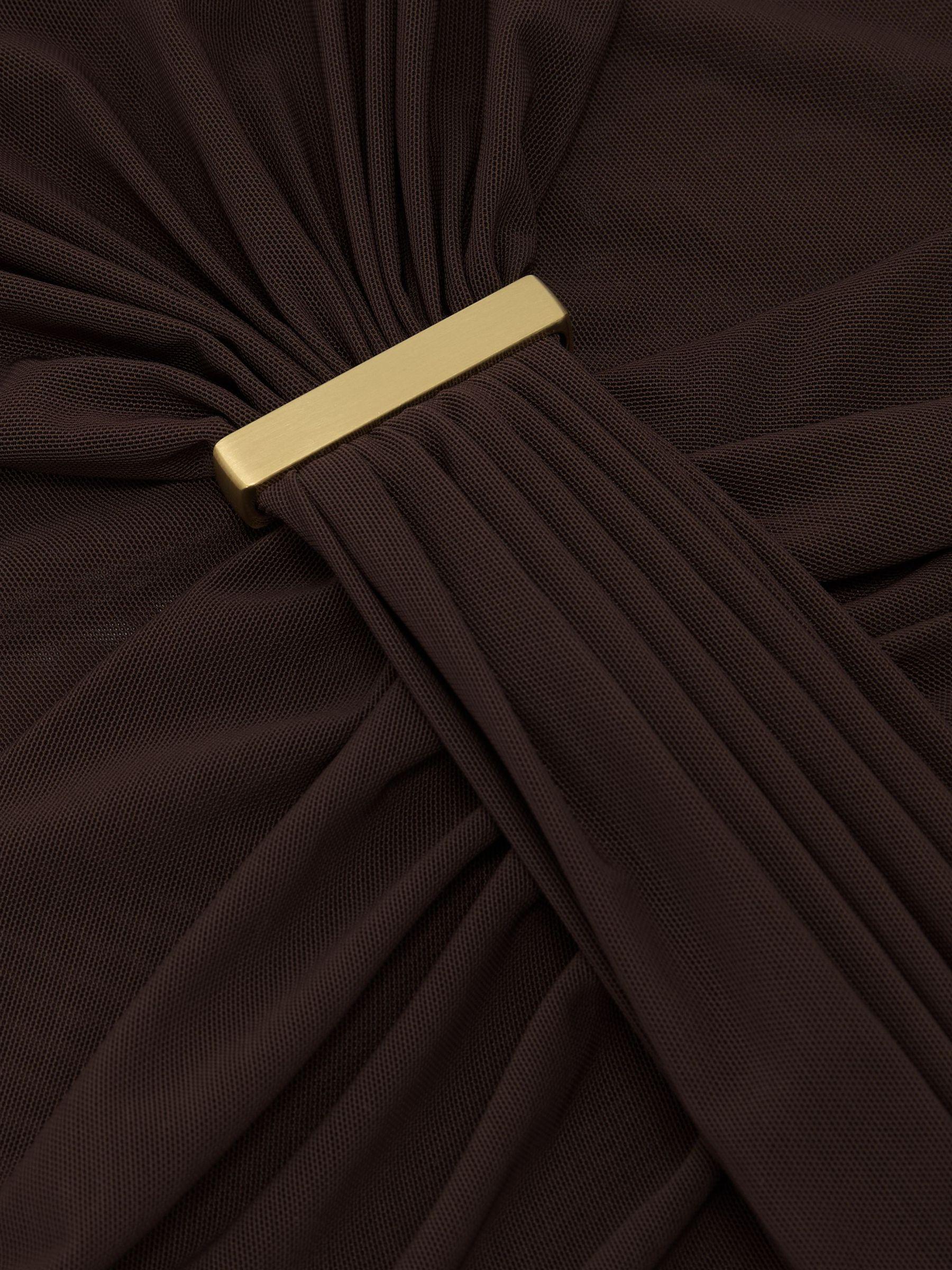 Petite Linen-Blend Textured Wide-Leg Trousers in Neutral Product Image