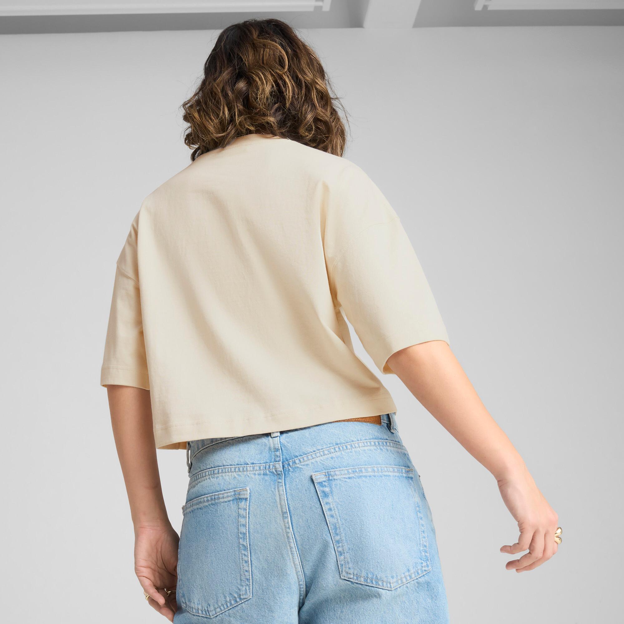 PUMA Premium Essentials Women's Oversized Graphic T-Shirt Product Image