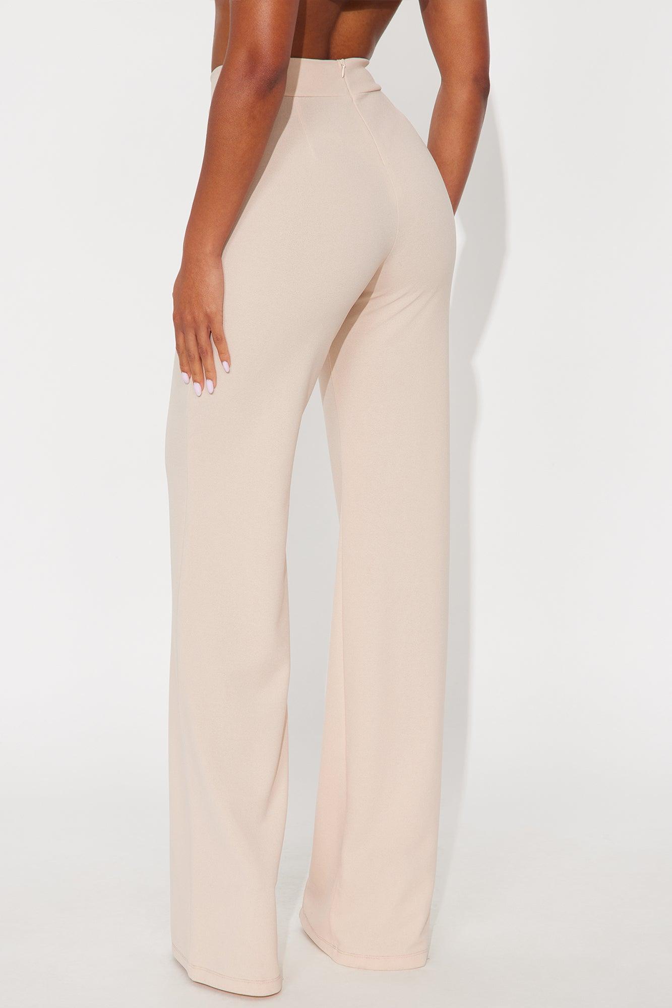 Tall Call It Even Wide Leg Dress Pants - Oatmeal Female Product Image