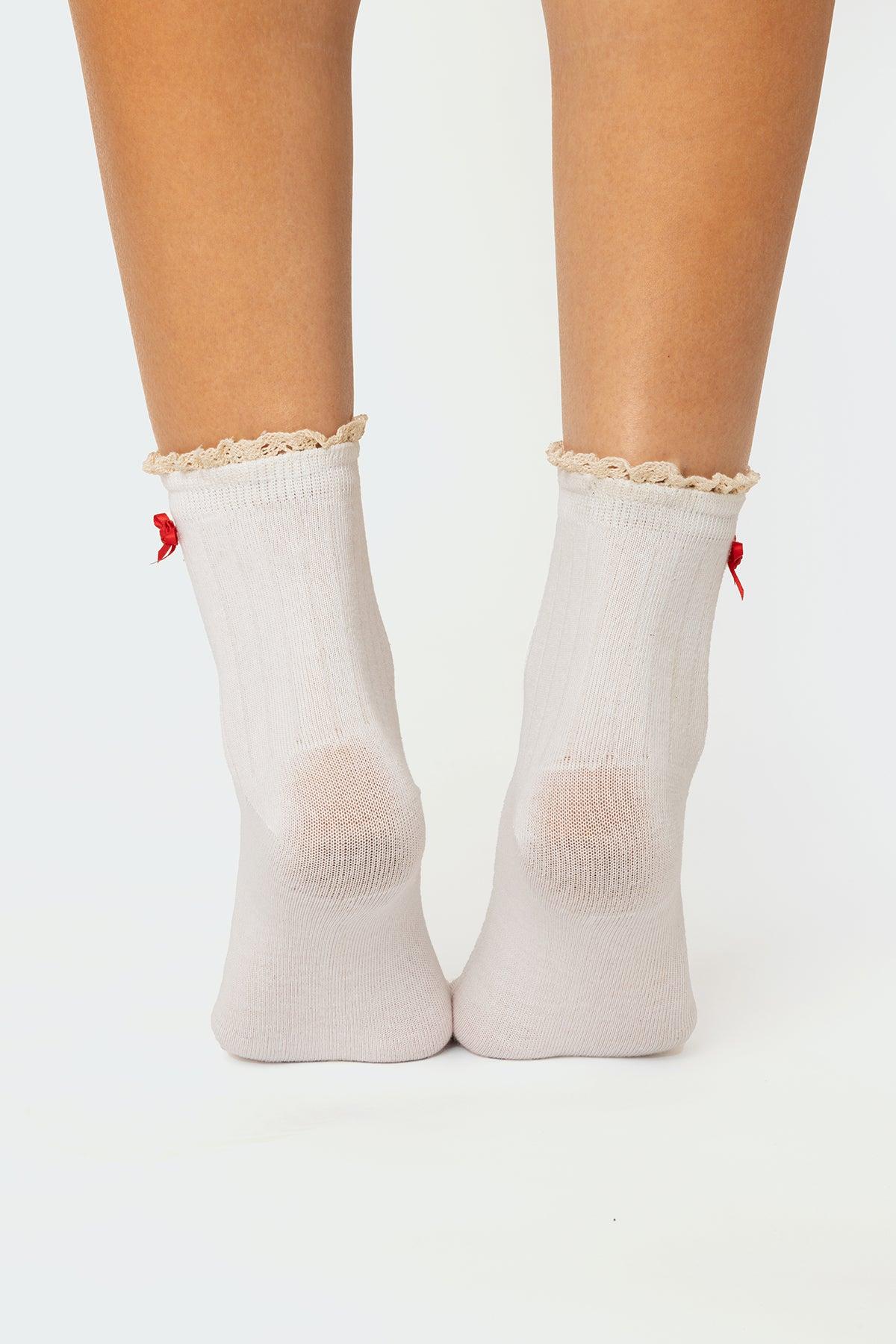 Holiday Ribbed Socks Product Image