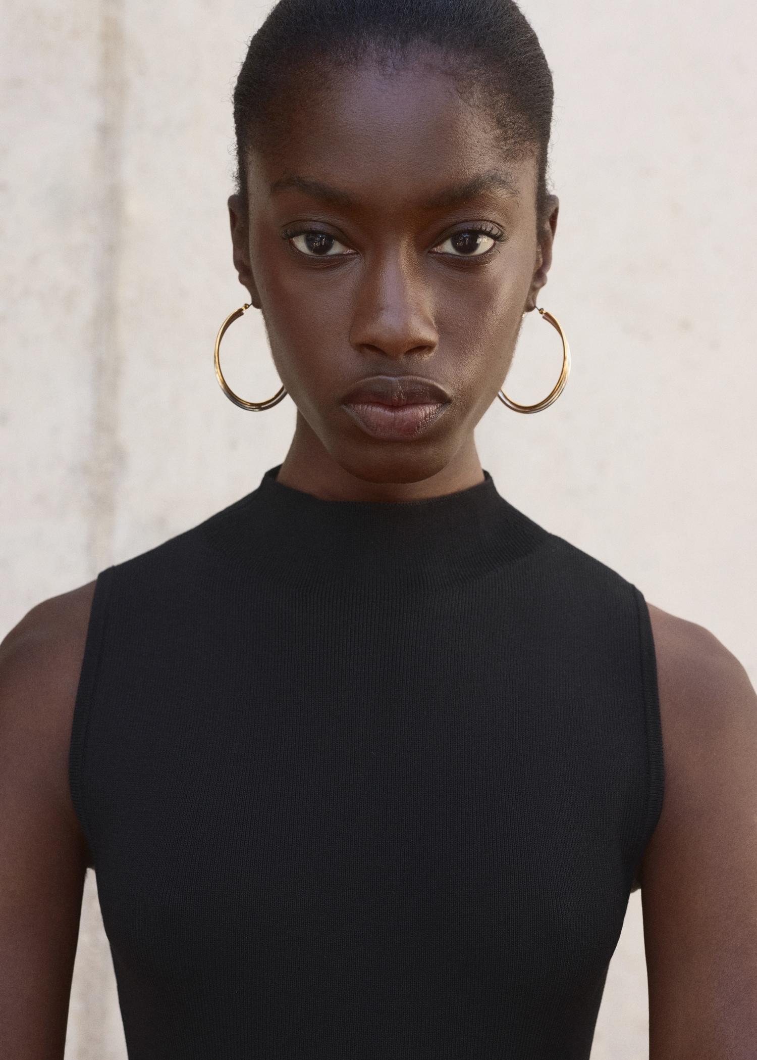 Combined dress with perkins collar - Women | MANGO USA Product Image