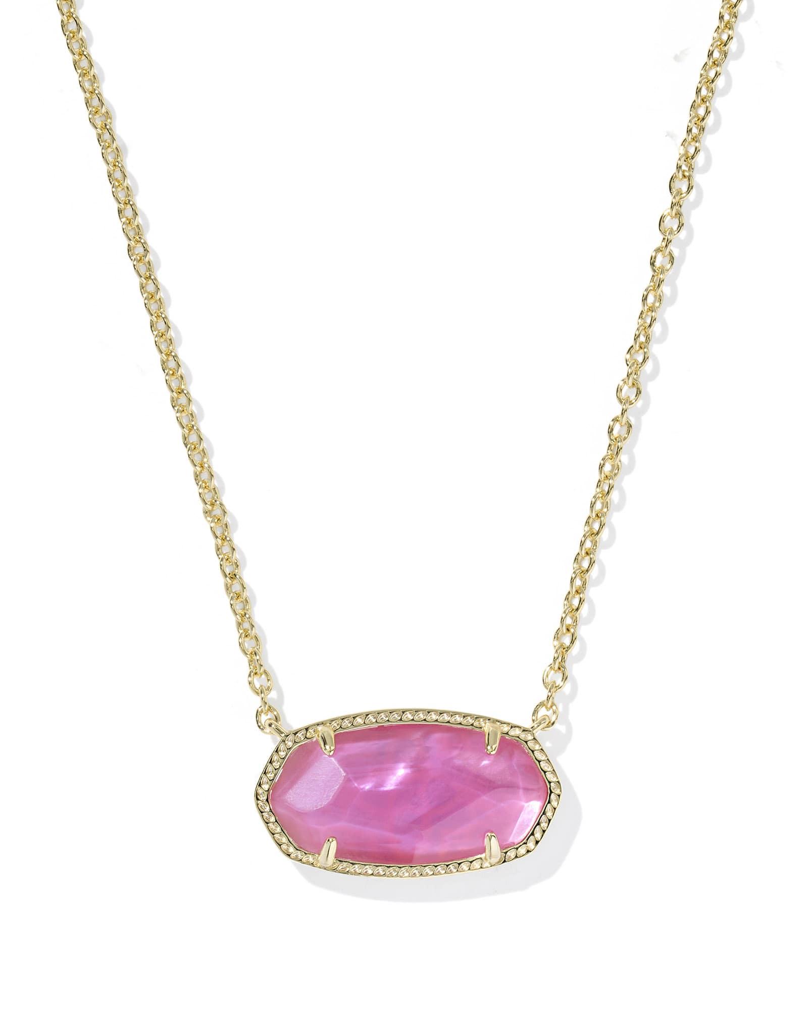 Elisa Gold Statement Short Pendant Necklace Product Image