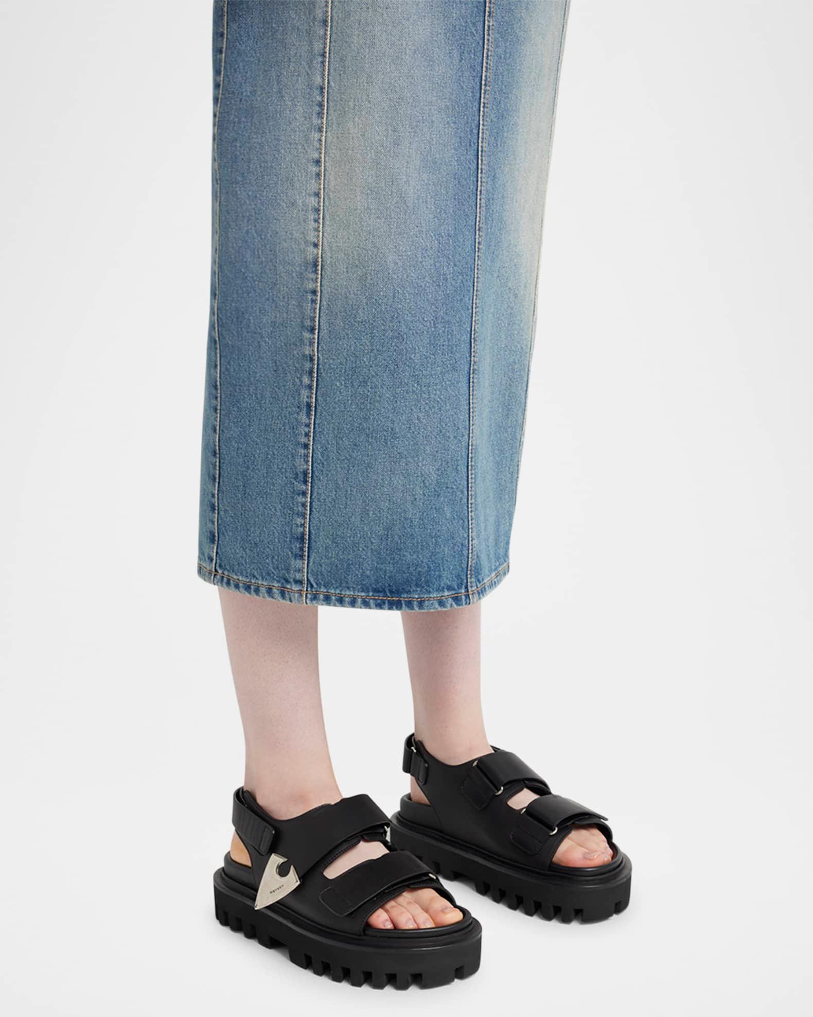 Leather Dual-Grip Platform Sandals Product Image