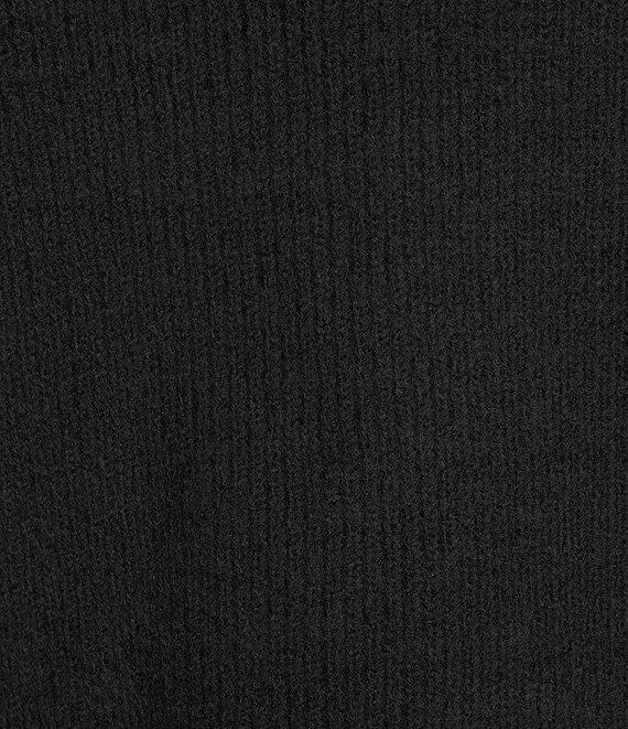 Blu Pepper Mock Neck Contrast Stitch Side Tie Sweater Product Image