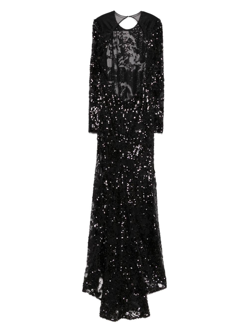 sequined tulle gown Product Image