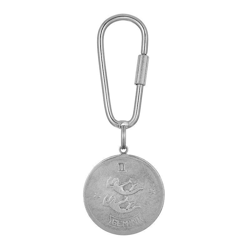 1928 Silver Tone Sagittarius Key Fob Product Image