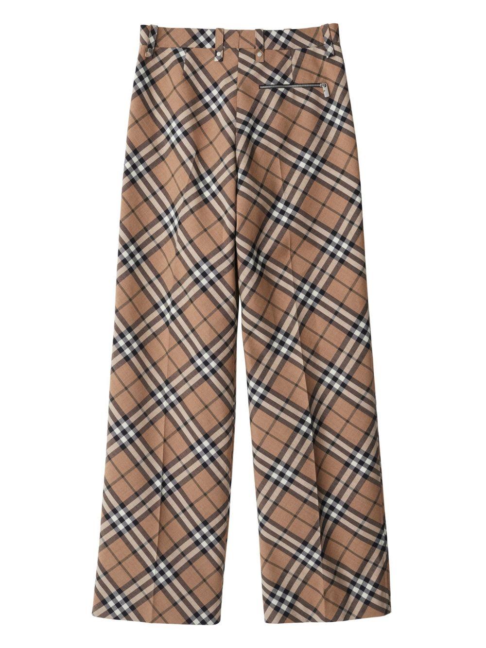 checked tailored trousers Product Image