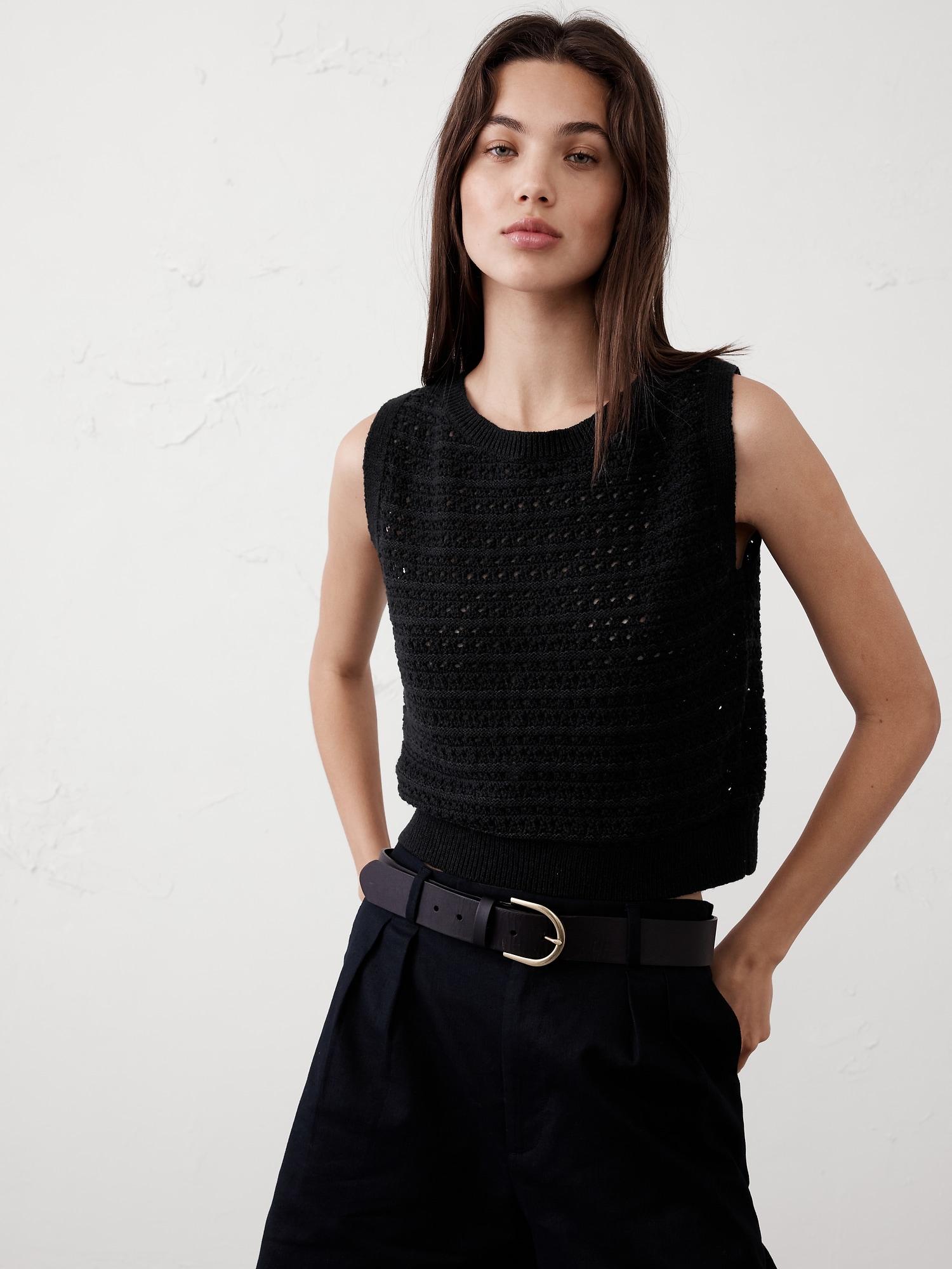 Open-Stitch Sweater Tank Product Image