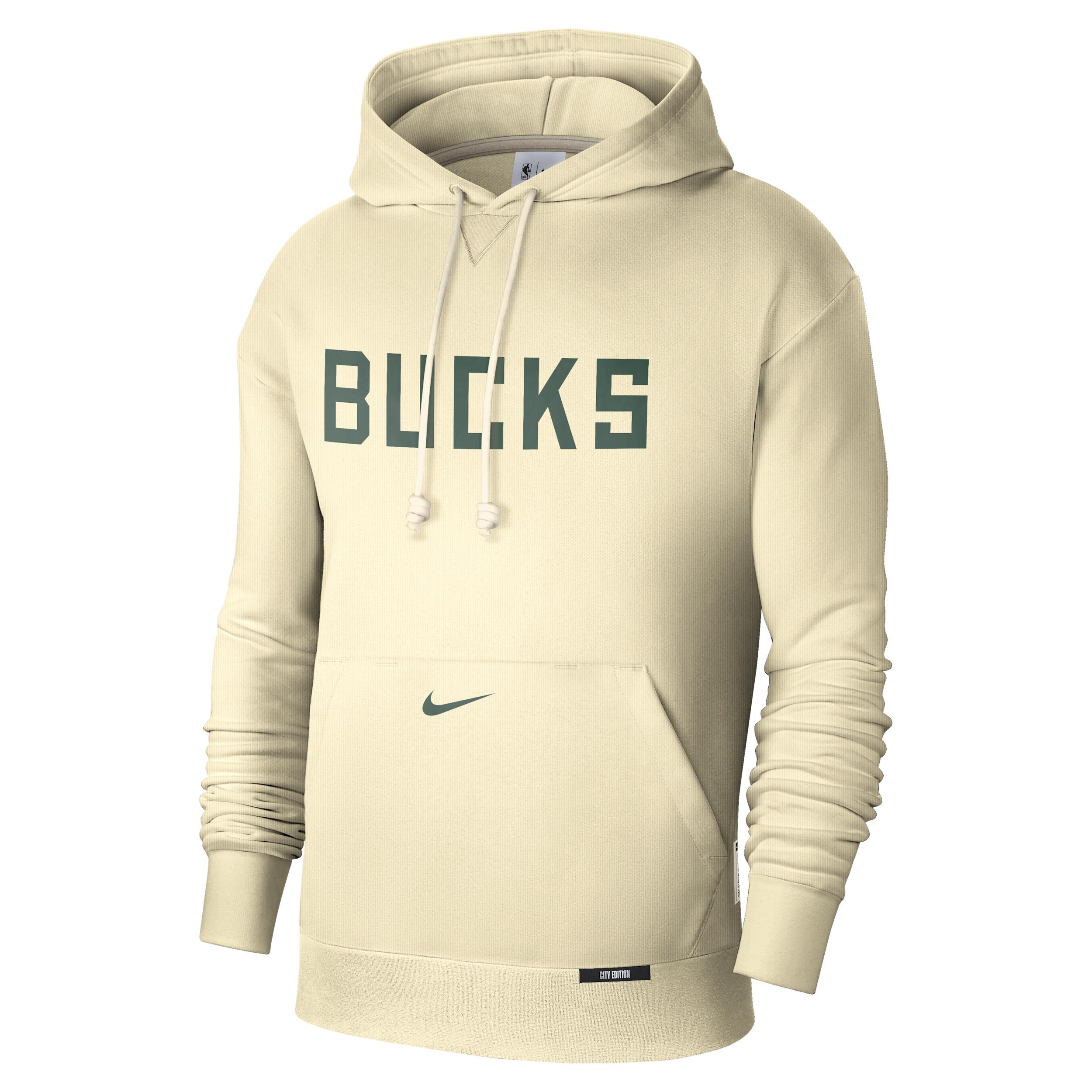 Milwaukee Bucks Standard Issue City Edition Men's Nike Dri-FIT NBA Courtside Hoodie Product Image