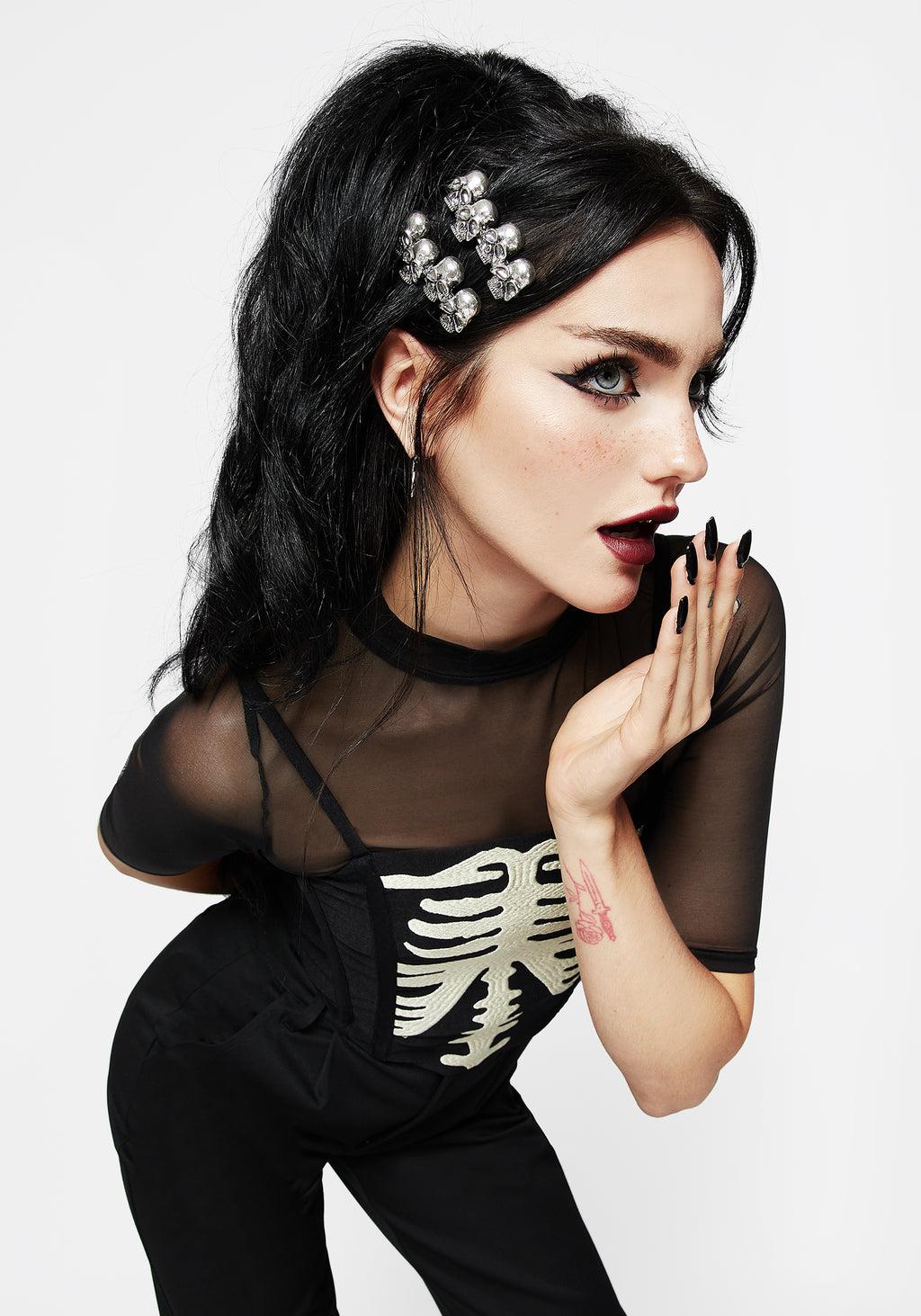 Skull Hair Clips Product Image