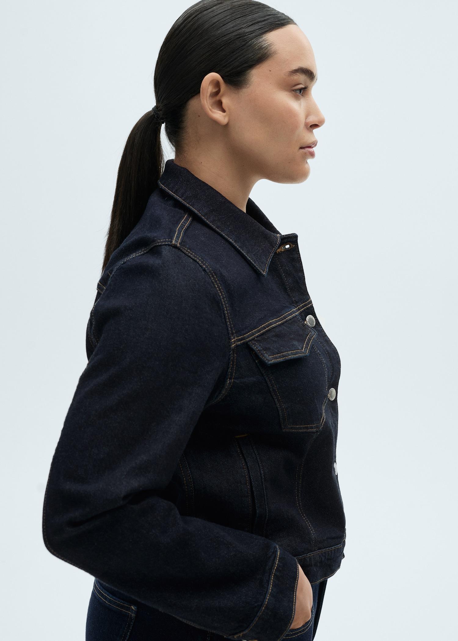 Denim jacket pockets - Women | MANGO USA Product Image