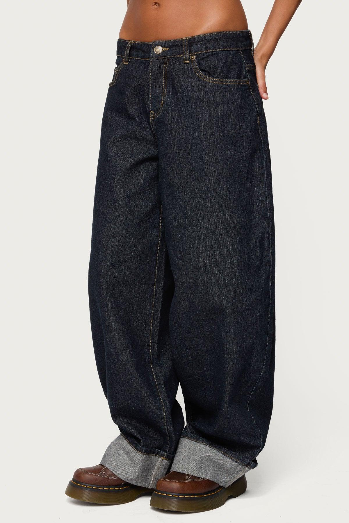 Kella Low Rise Baggy Jeans Product Image