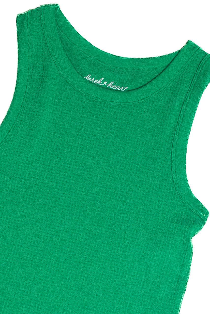 Green Waffle Seamless Tank Product Image