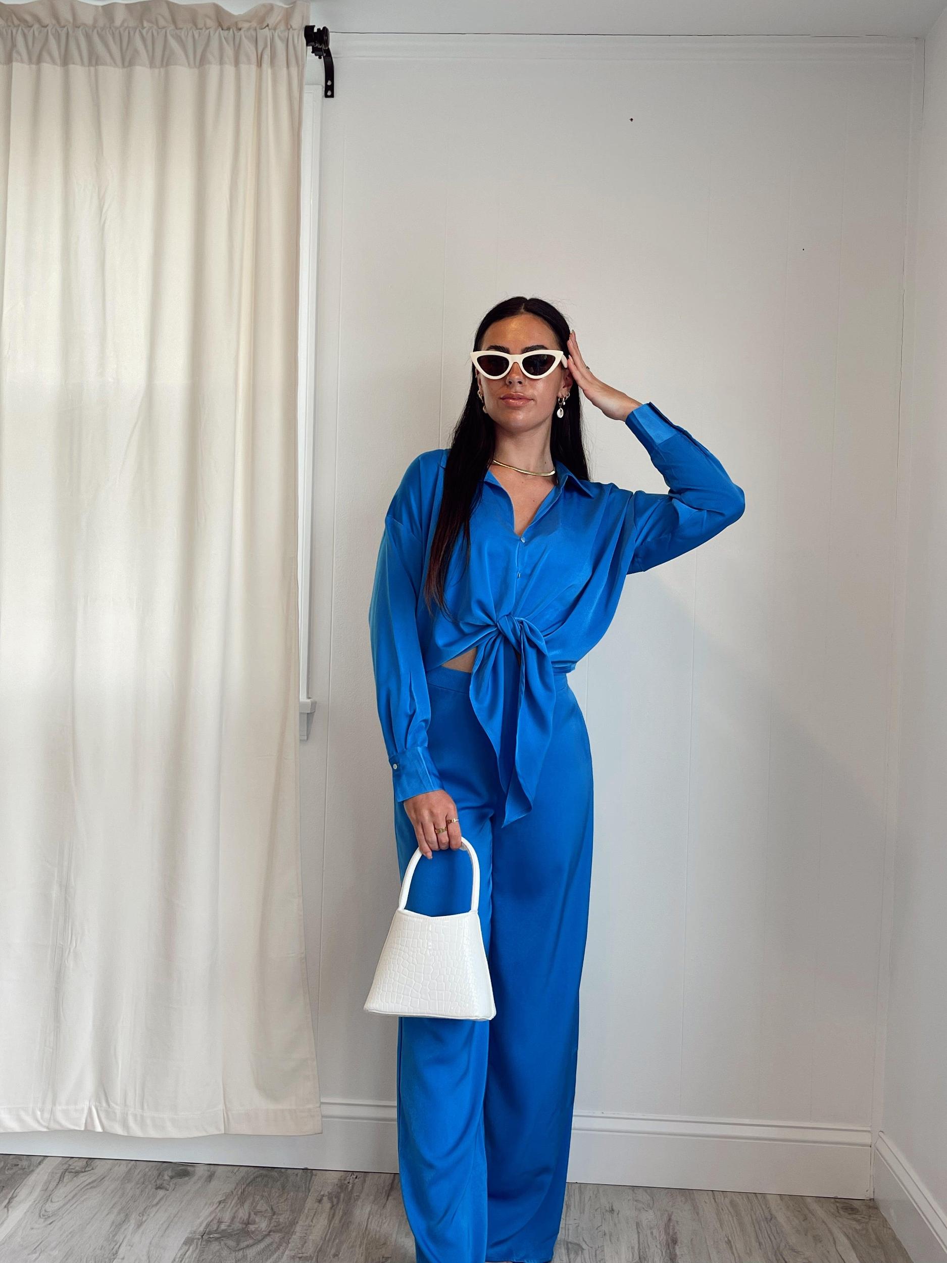 Rue Satin Wide Leg Pants | FINAL SALE Product Image