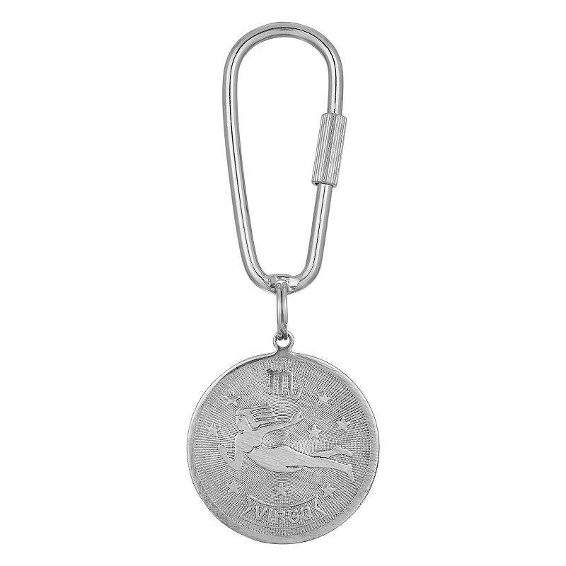 1928 Silver Tone Sagittarius Key Fob Product Image