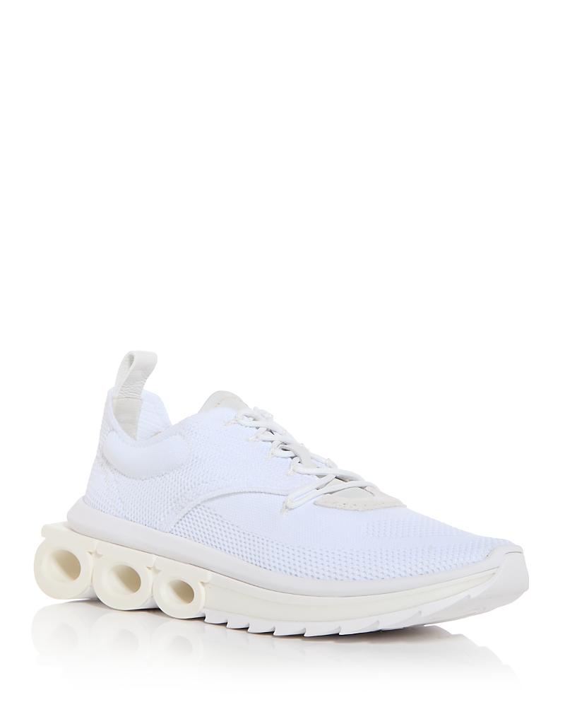 Ferragamo Mens Nima Knit Lace Up Sneakers Product Image